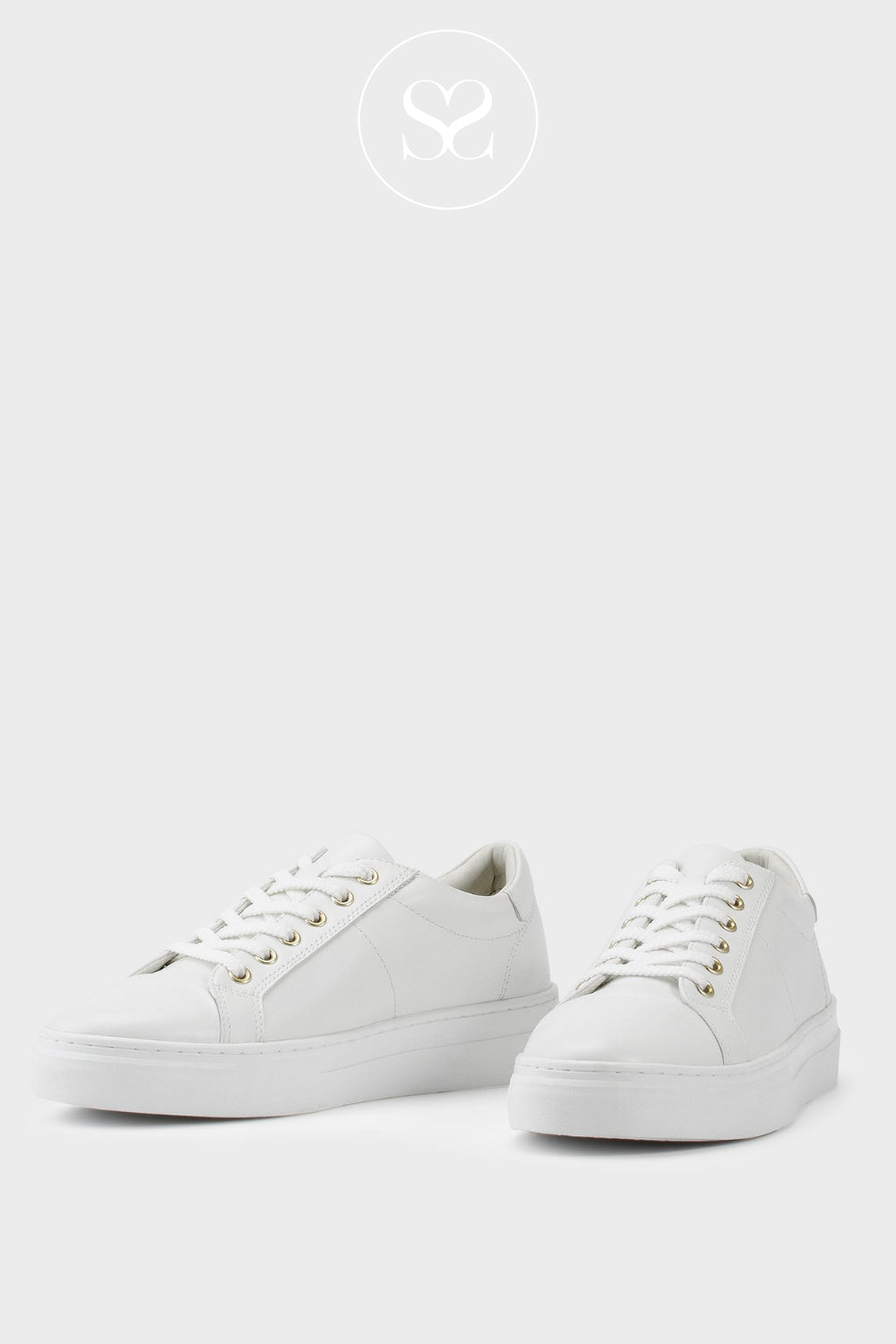 Vagabond White Lace Up Platform Sneaker -Ireland