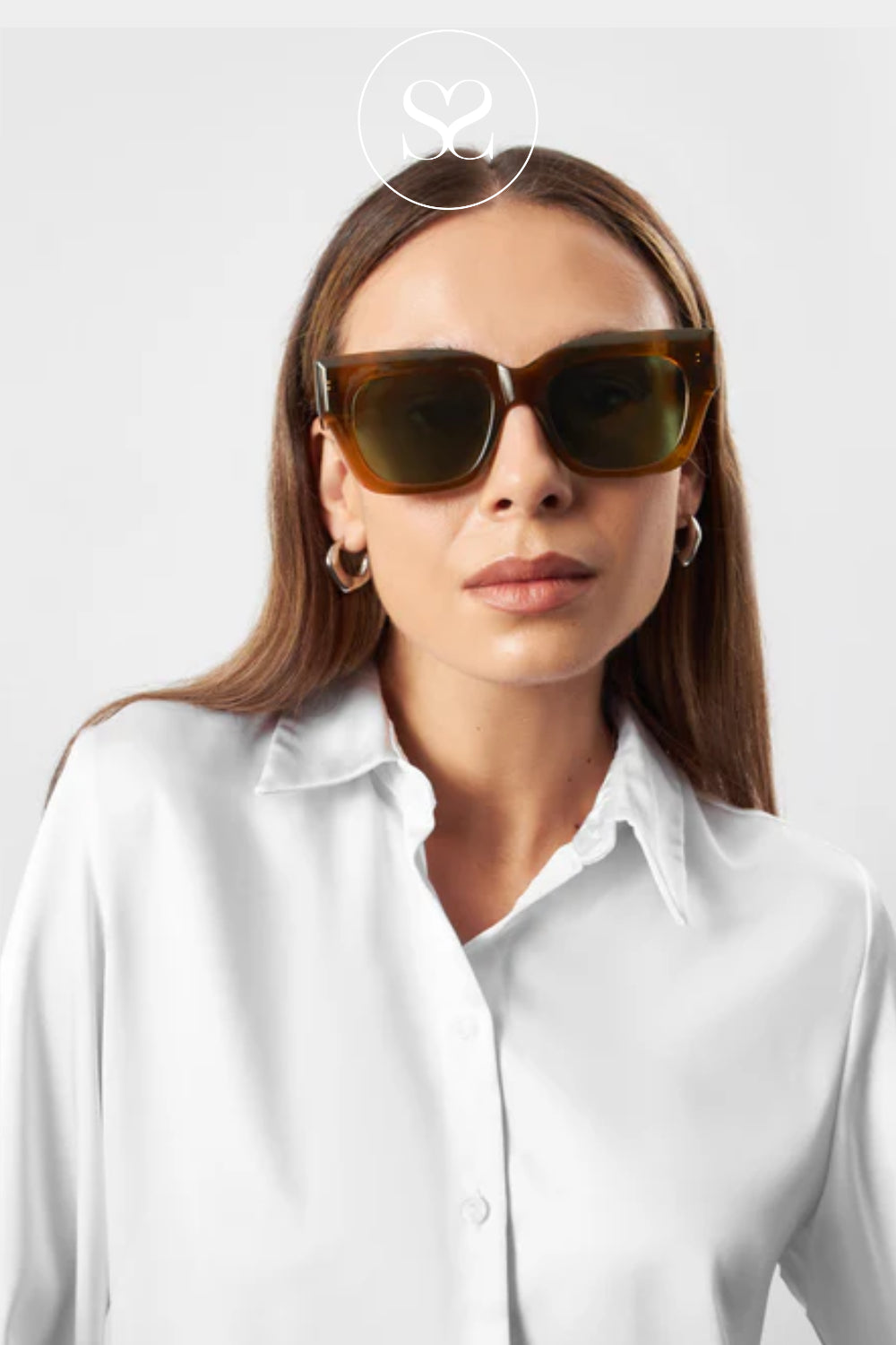 Eco Shades Brown Sunglasses- Elia