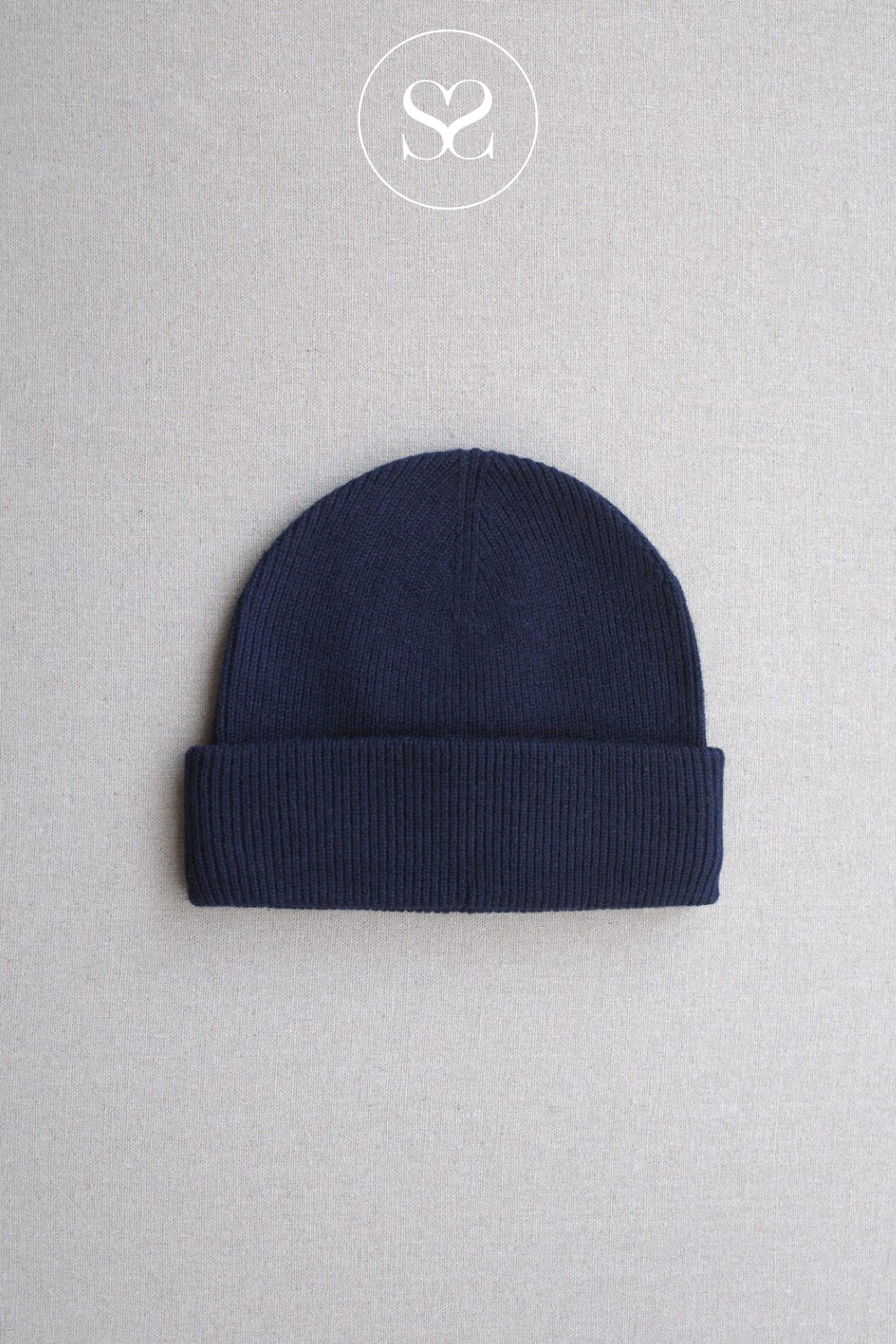Boii Navy Knitted Beanie Hat- Busse Ireland