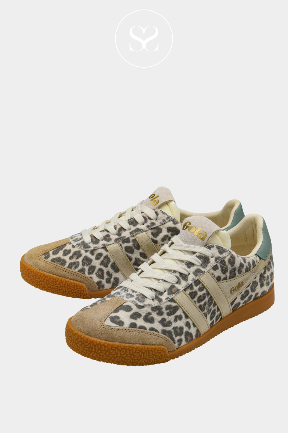 GOLA Leopard Print Retro Trainers - Elan Safari