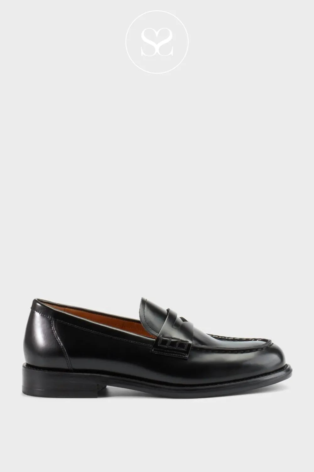 Vagabond Black Leather Loafers - Linn 6036-004