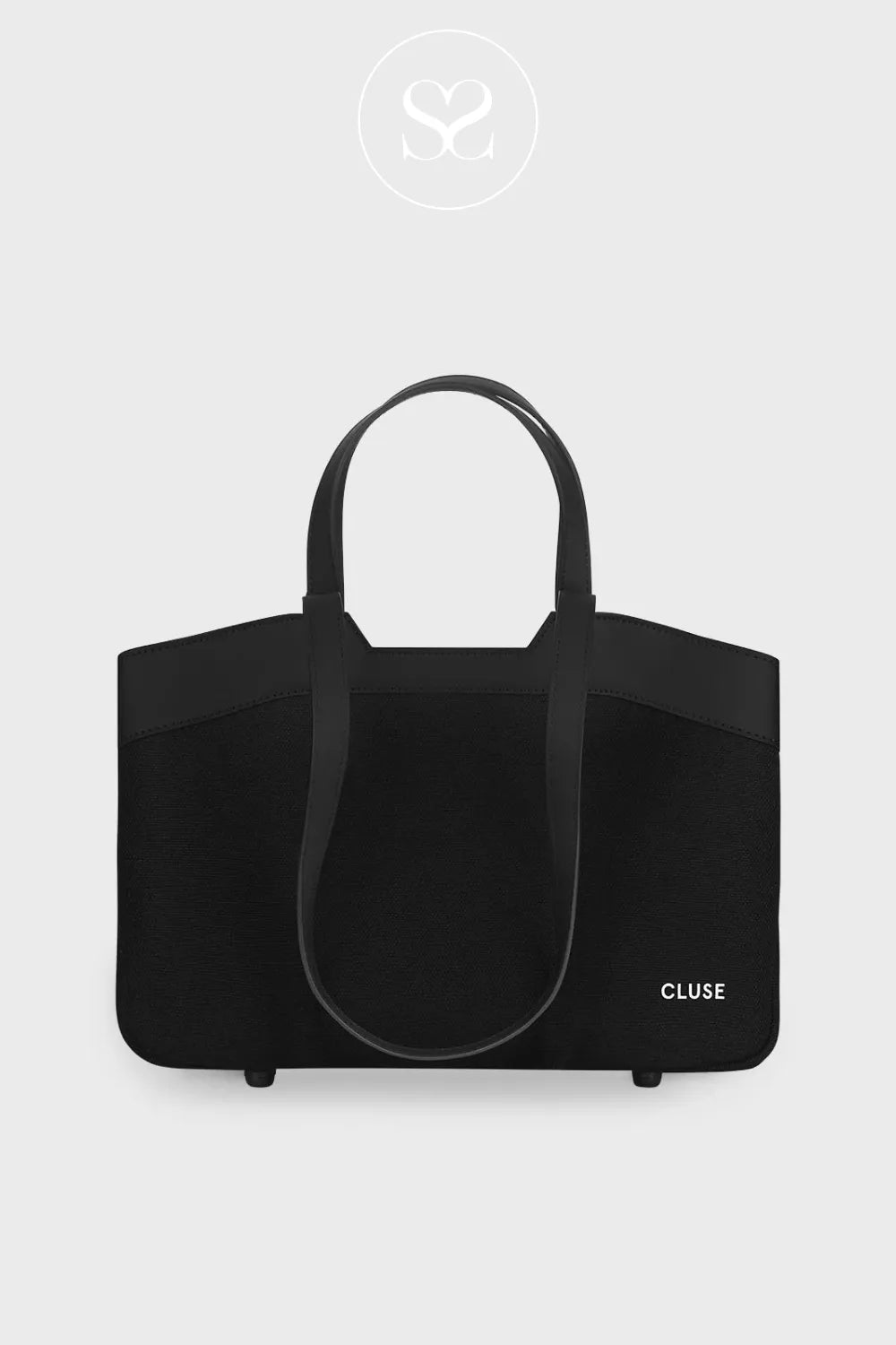 CLUSE BLACK TEXTURED TOTE BAG CX15803