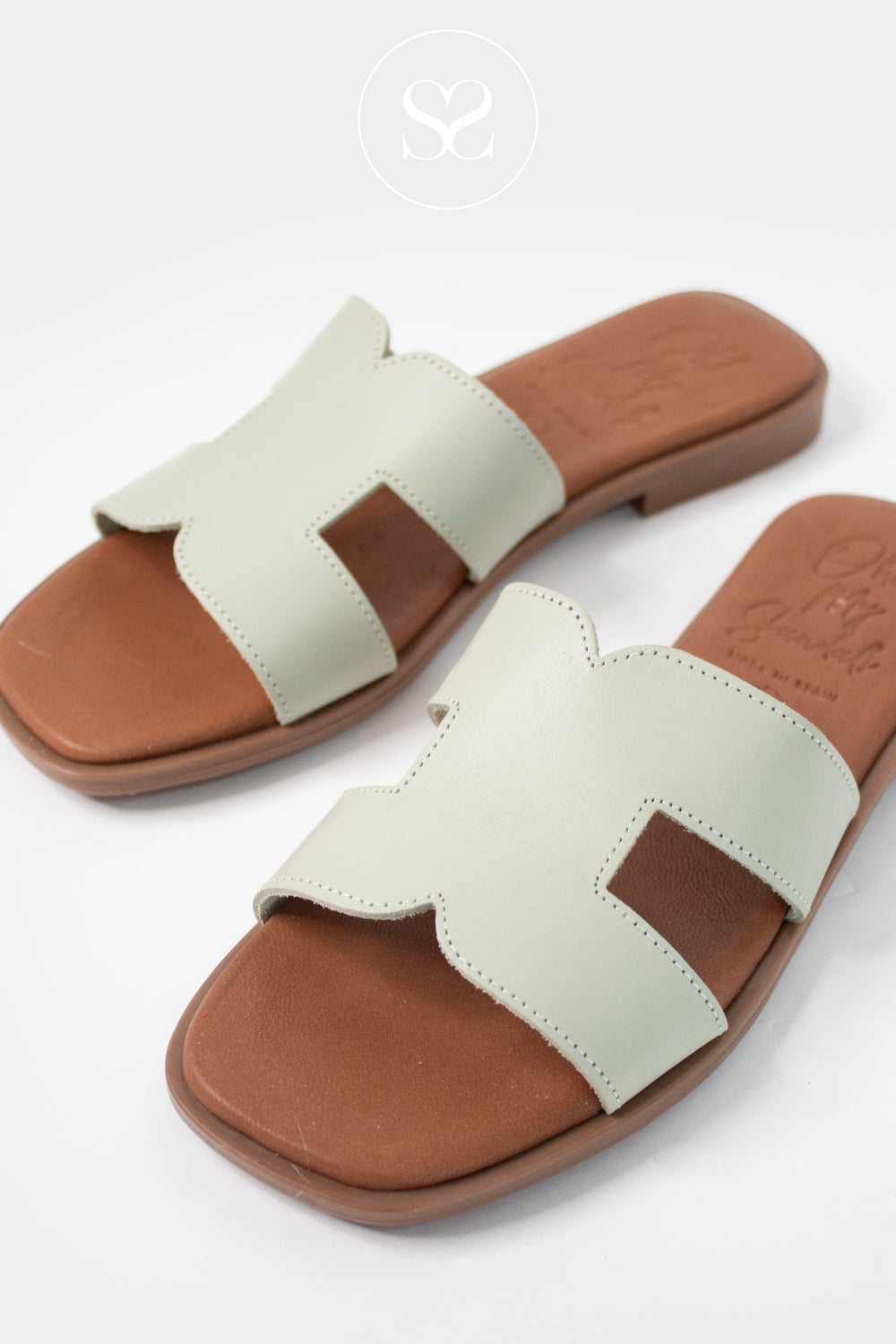 Oh My Sandals Green Slider Sandals 5580