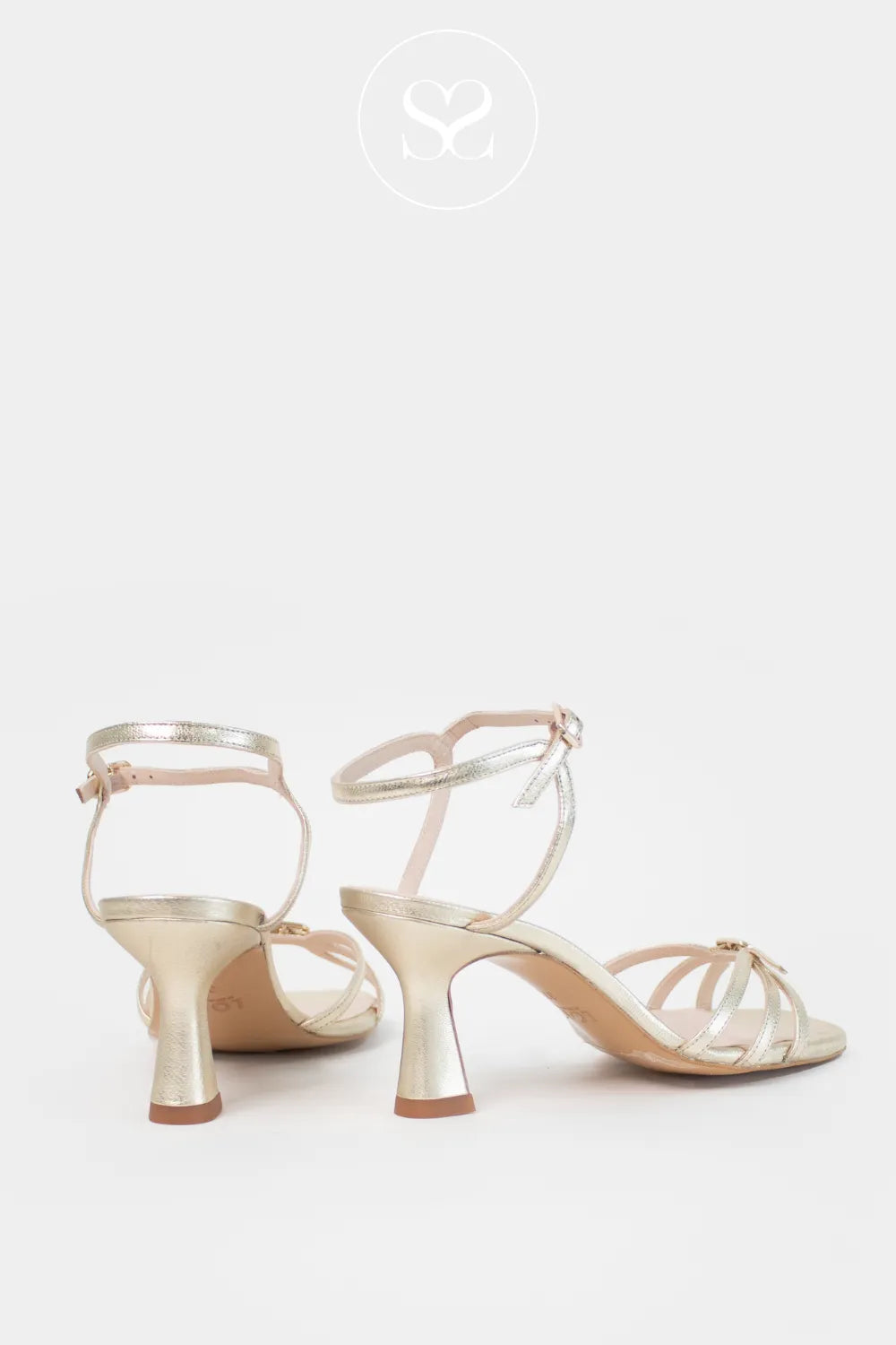 LODI Gold Sandals - LUKI Cross toe-strap design combining style, support, and femininity.