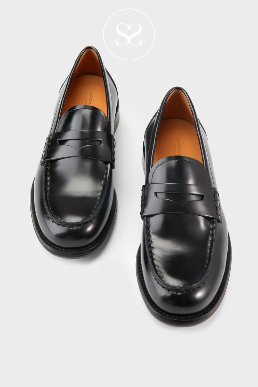 Vagabond Black Leather Loafers - Linn 6036-004