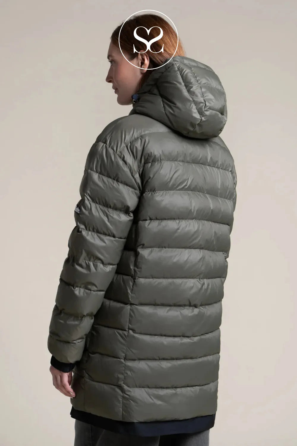FLOTTE BLACK/KHAKI WATERPOOF LONG REVERSIBLE COAT VARENNES