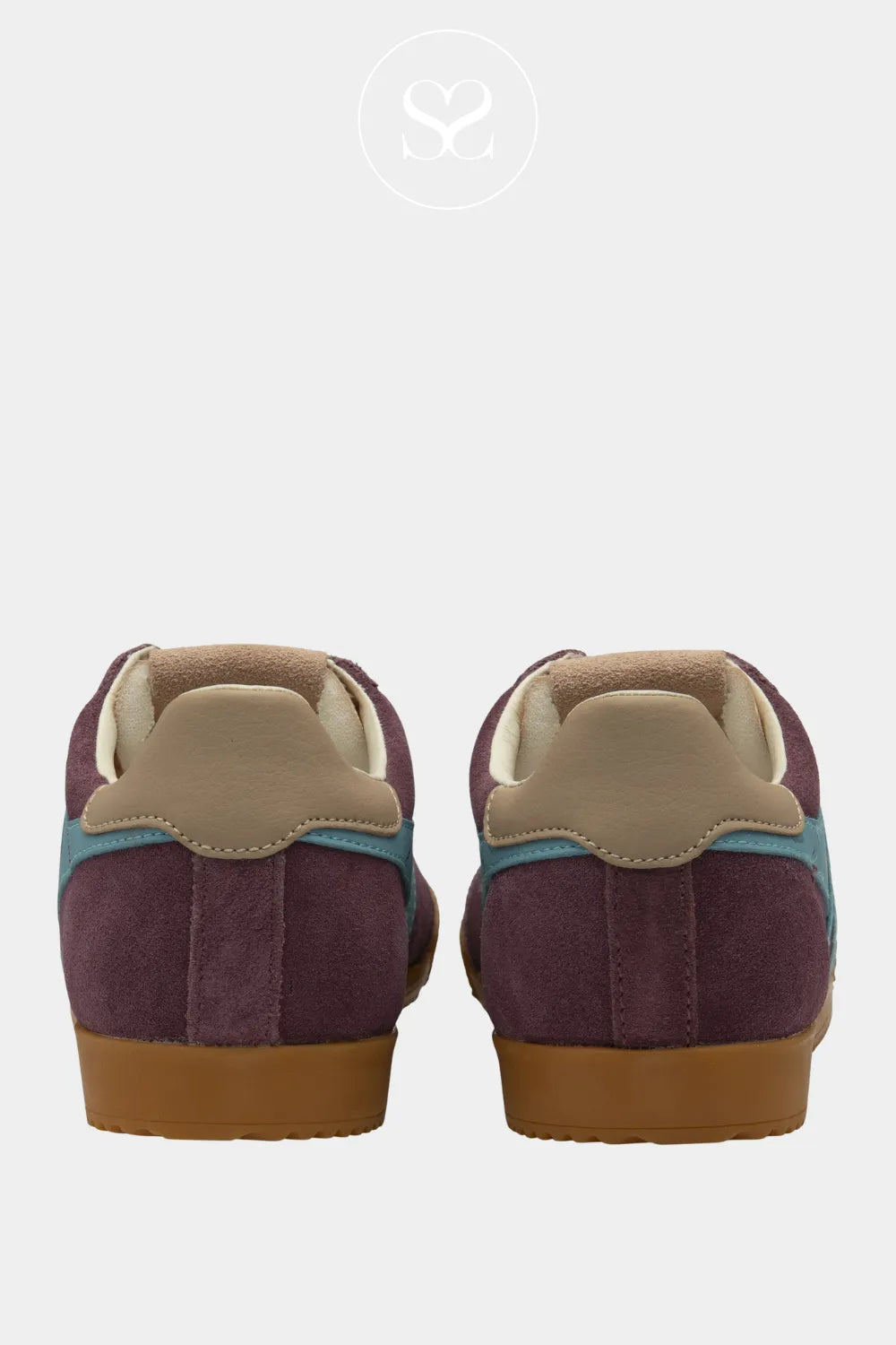 GOLA lace up womens trainers with removable insole and cushioned sole ELAN