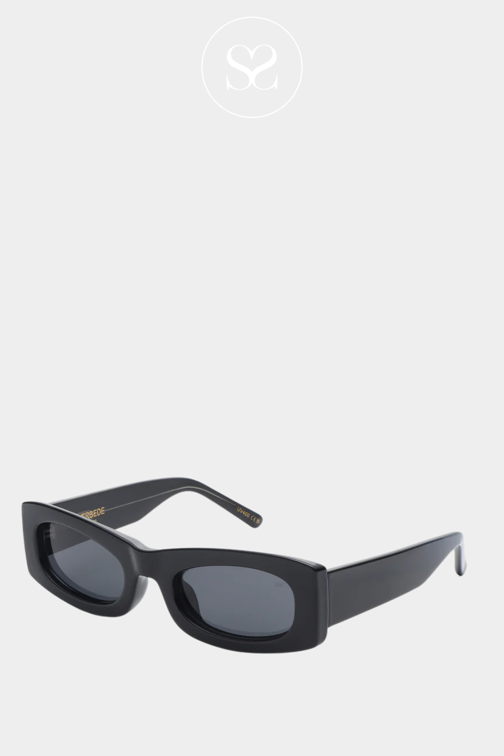 AKJAERBEDE FRIDA BLACK CATEYE EFFECT WITH SQUARE FRAME SUNGLASSES