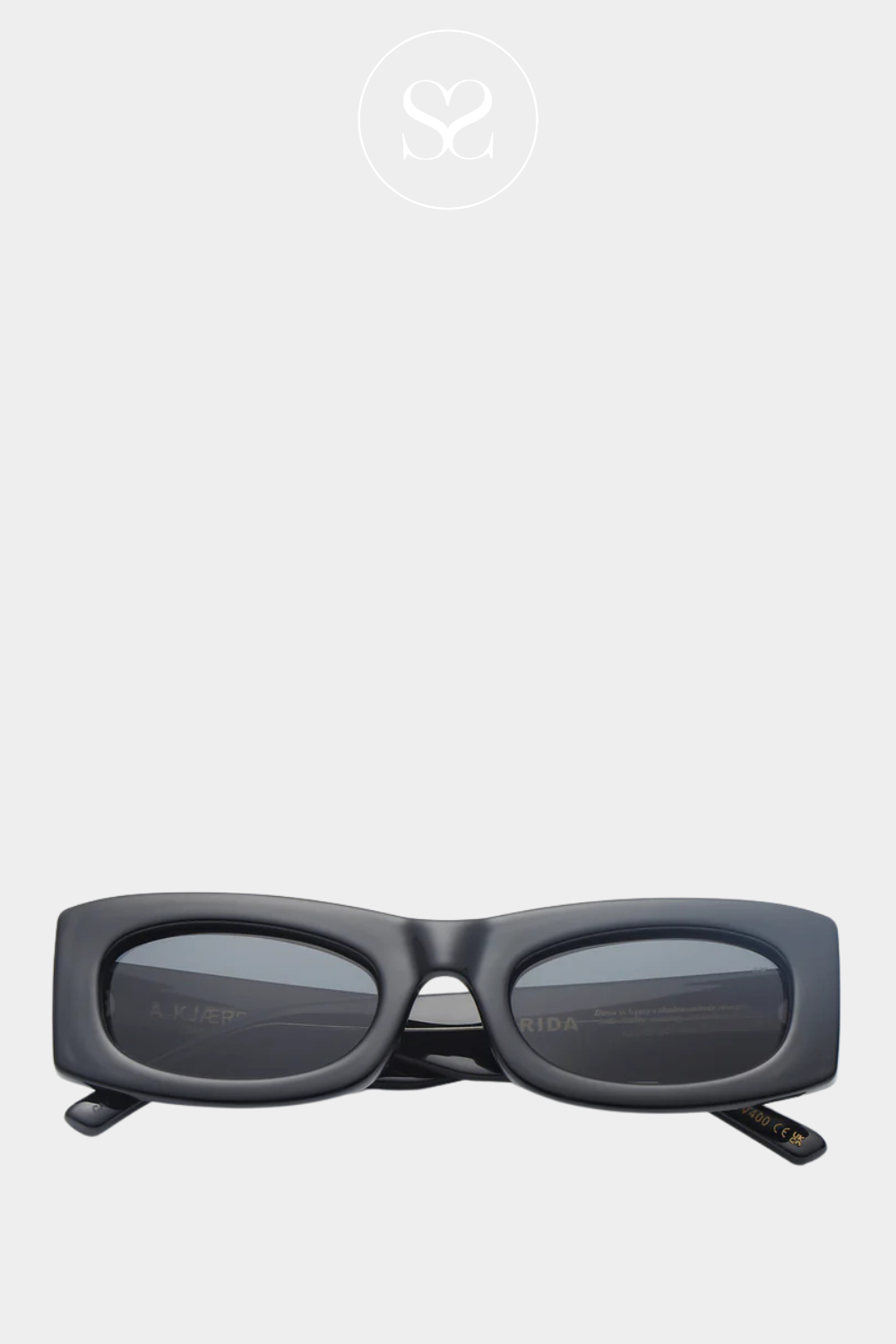 AKJAERBEDE FRIDA BLACK UV 400 PROTECTION SUNGLASSES