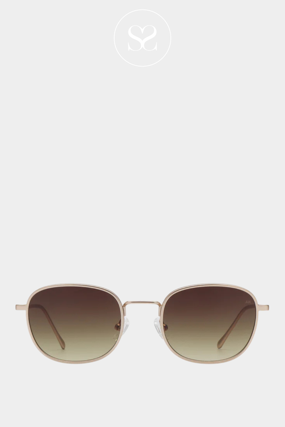AKJAERBEDE HELLO ATTE GOLD 60S HOLLYWOOD INSPIRED SUNGLASSES