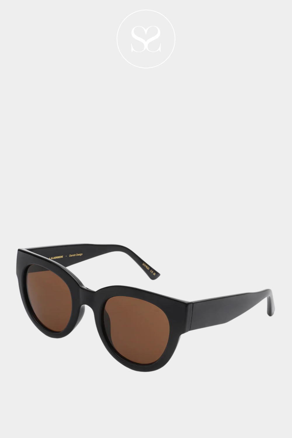 AKJAERBEDE LILLY BLACK DARK TINTED LENSE SUNGLASSES