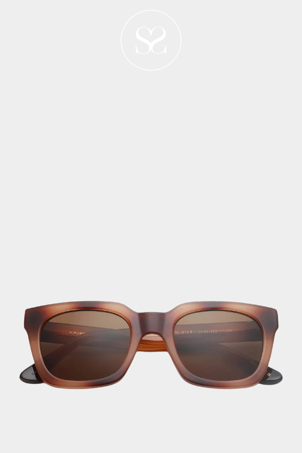 AKJAERBEDE NANCY DEMI BROWN UV 400 PROTECTION SUNGLASSES