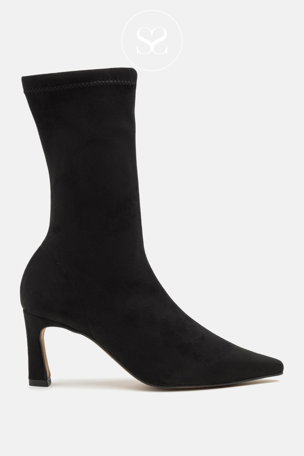 Stretch pointed toe sock boots hotsell