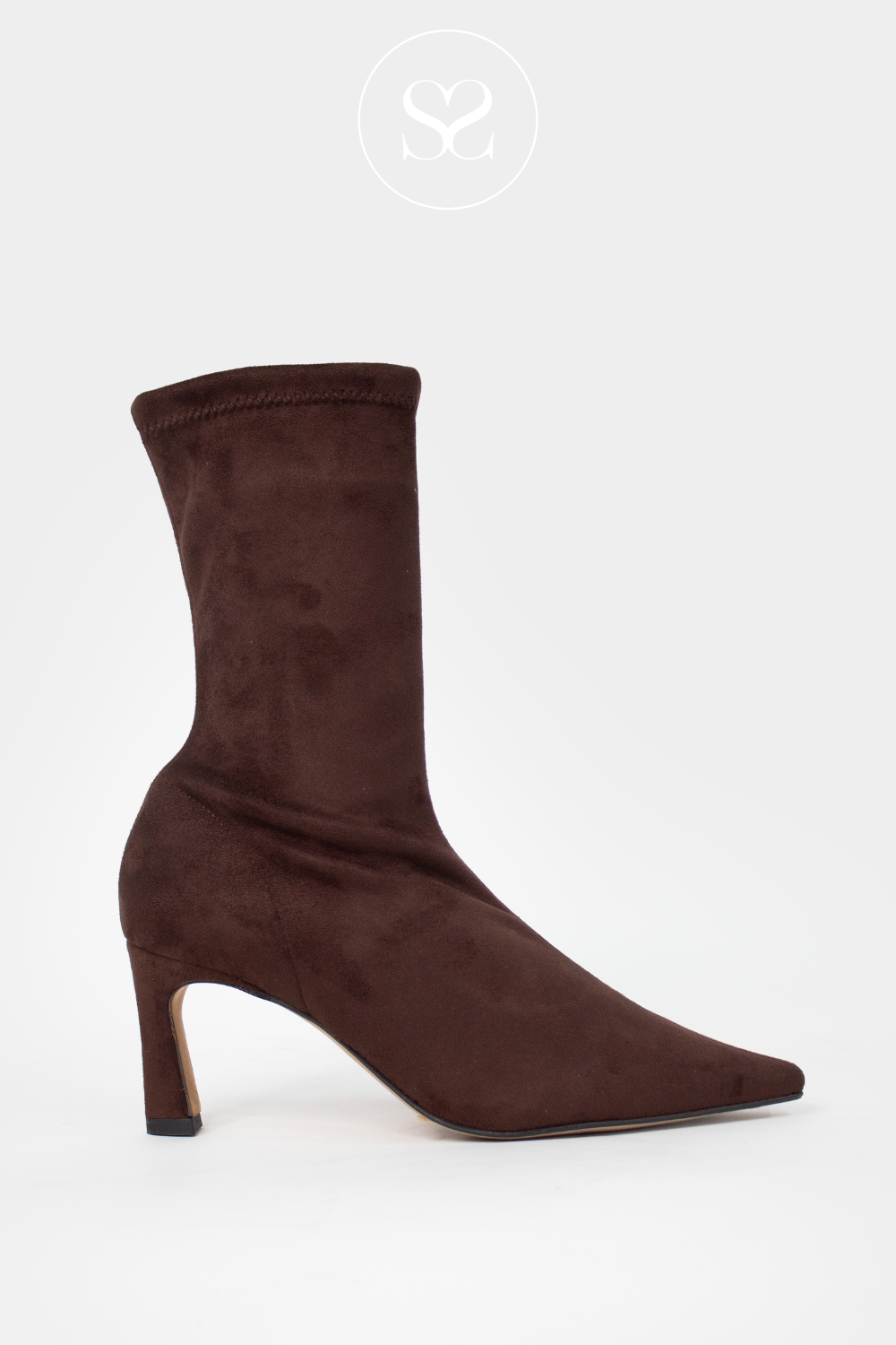 Pointed sock boots top