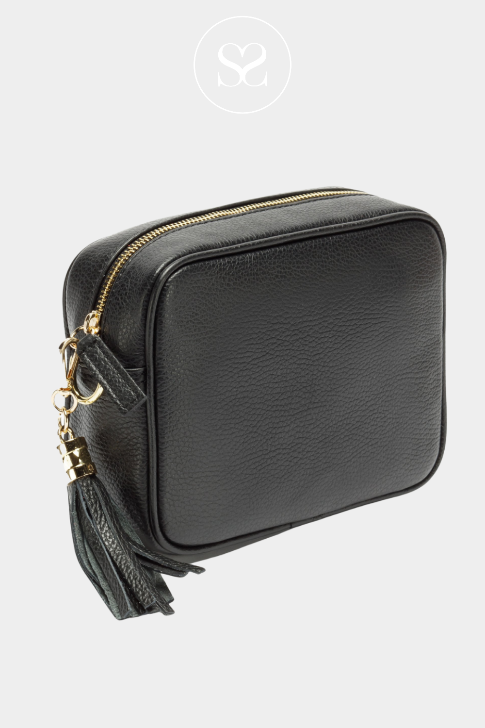 ELIE BEAUMONT - CROSSBODY BAG - BLACK LEATHER