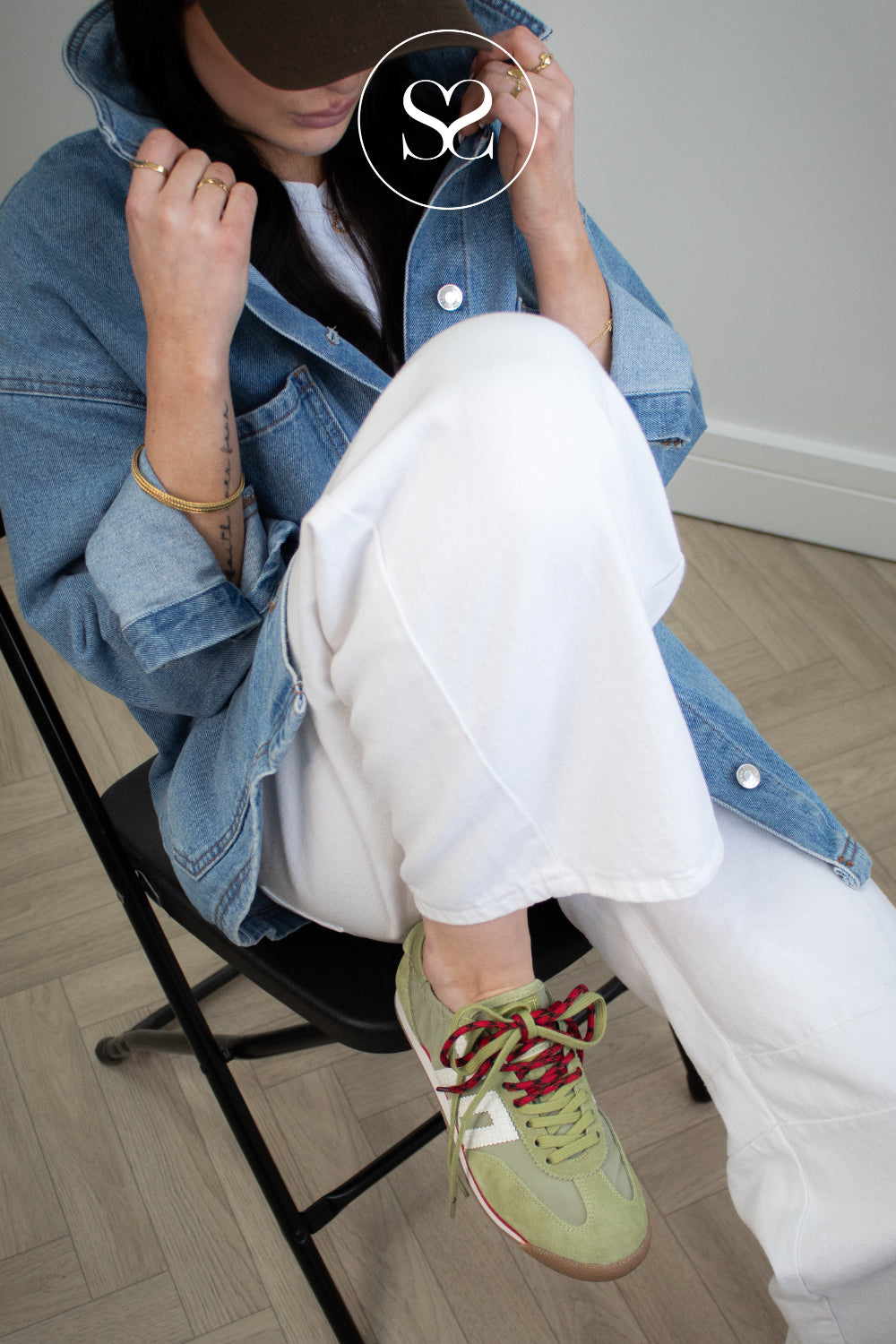 BACK70 Green Retro Slim Trainers - Rocket