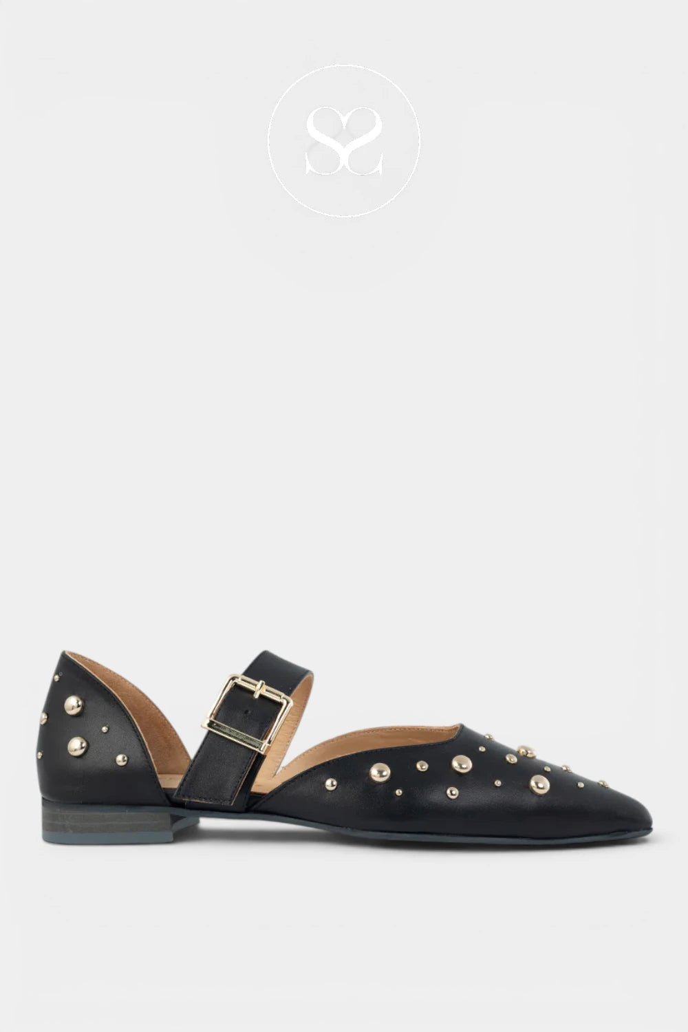 Babouche Black Mary-Jane Flats - Binny