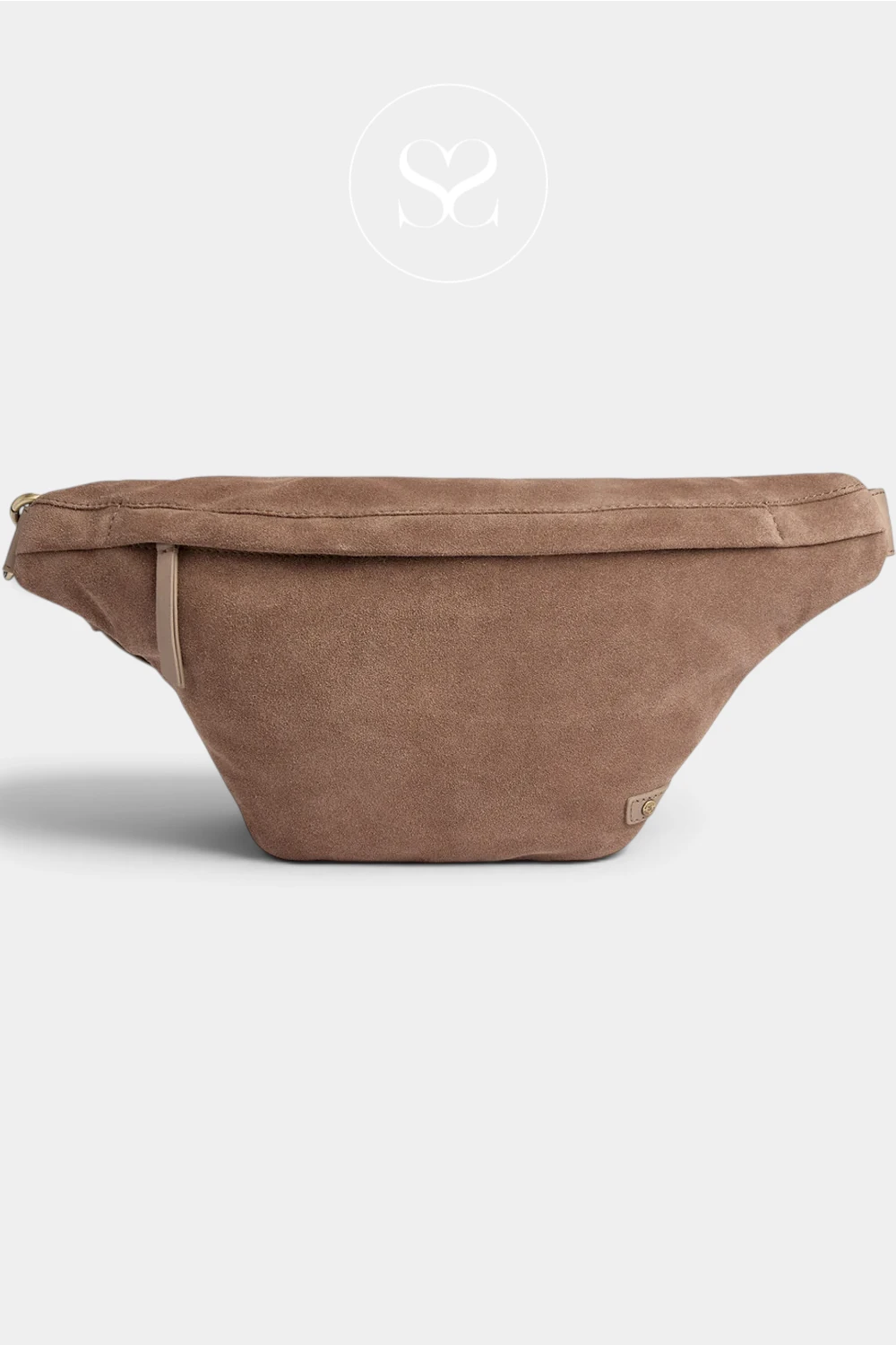 Depeche Taupe Suede Bumbag - 16618 -Ireland