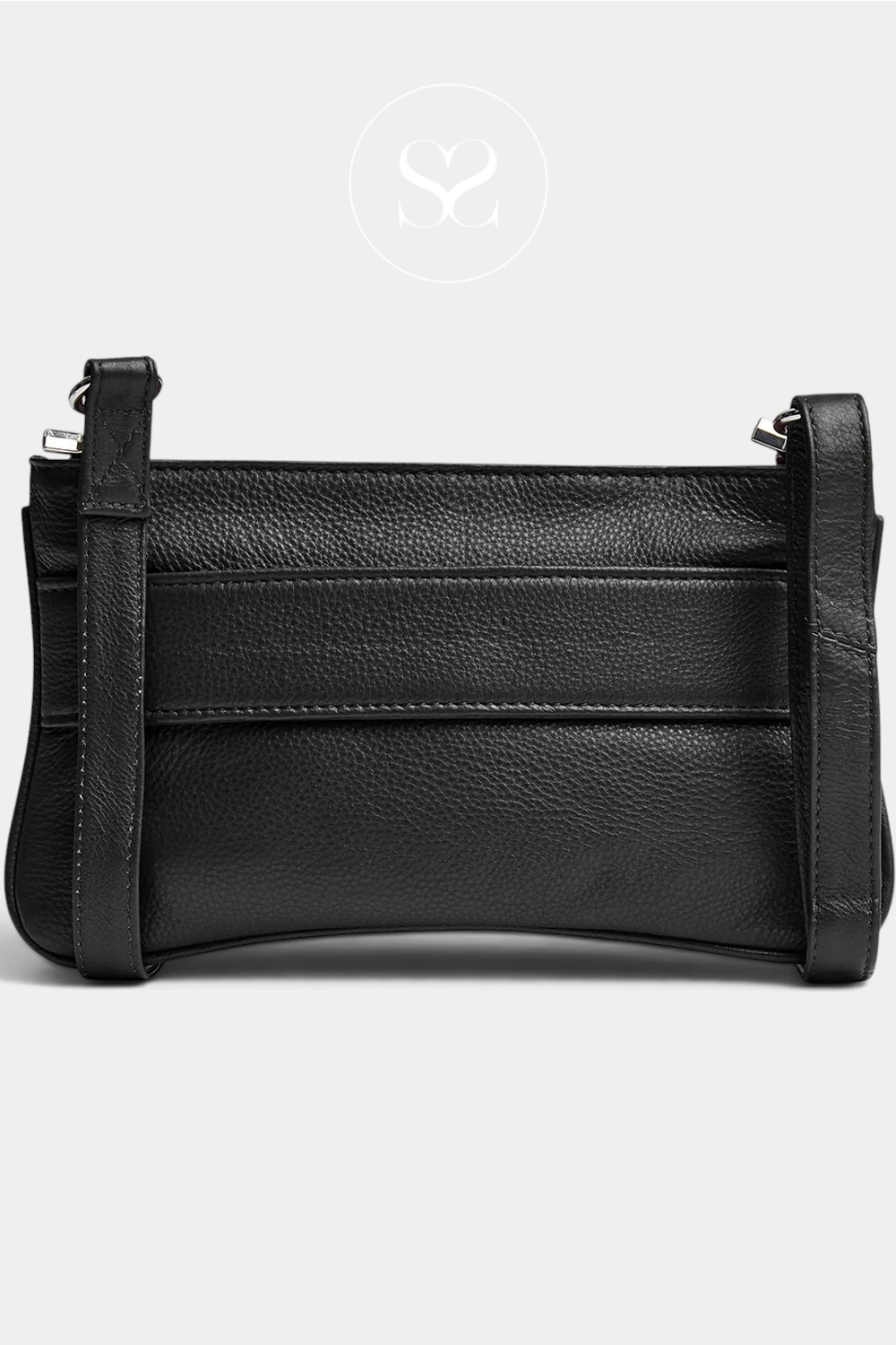 Depeche Black Leather Clutch Bag - 16378