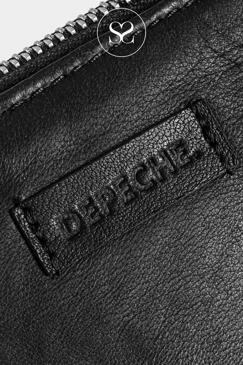DEPECHE 15124 BLACK LEATHER WALLET/PURSE