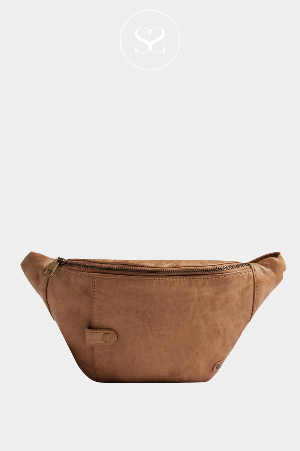 DEPECHE SOFT LEATHER BUMBAG WITH ZIP