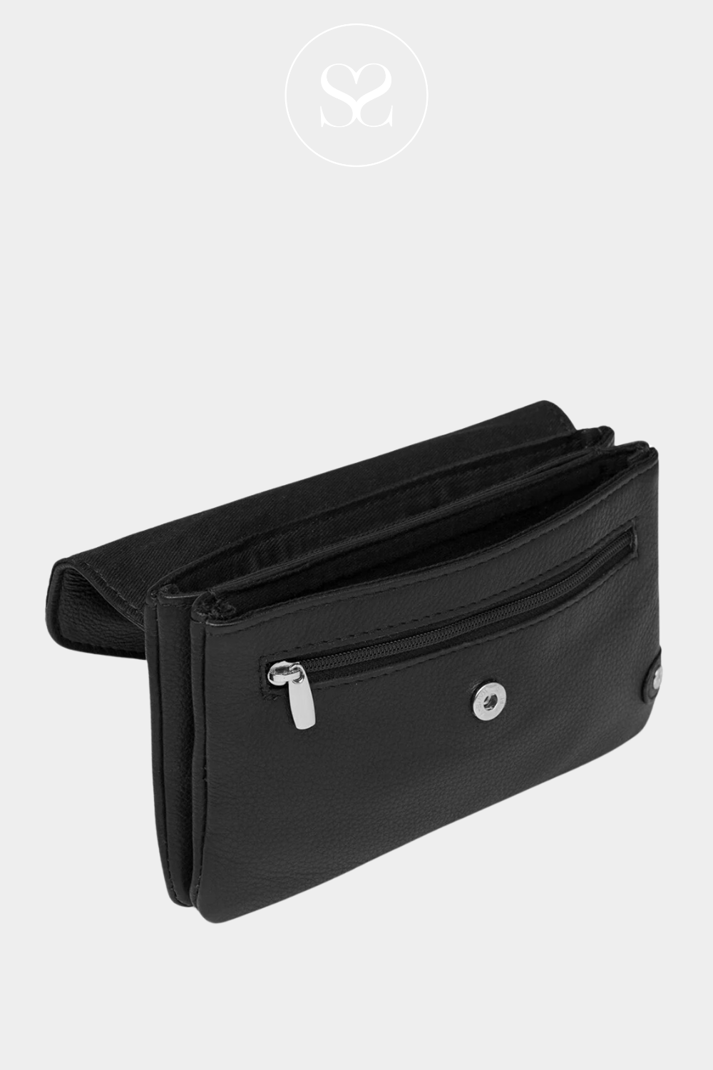 DEPECHE 16046 BLACK LEATHER PURSE/CARDHOLDER