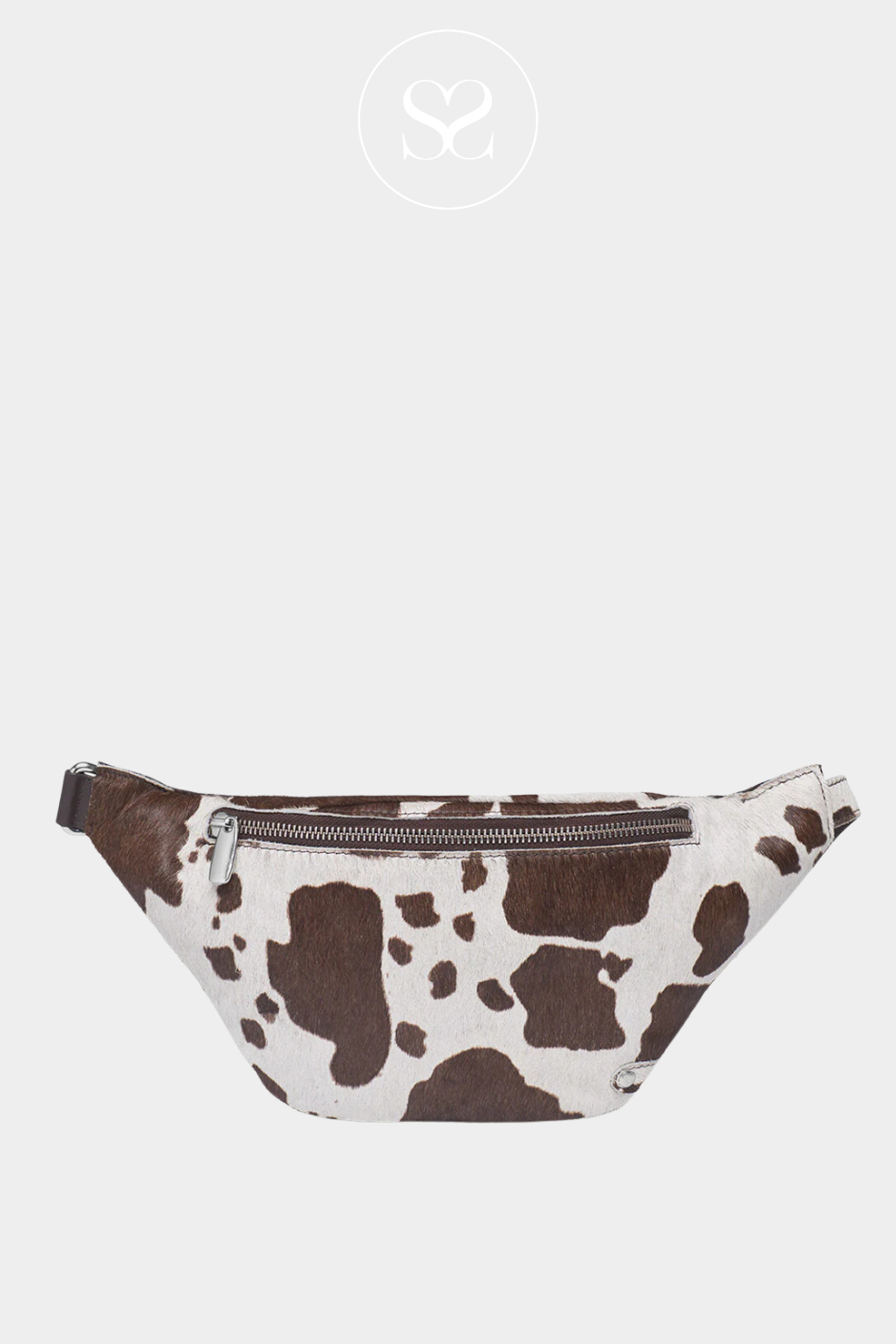 DEPECHE 16394 LEATHER COW HAIR CROSSBODY BUMBAG
