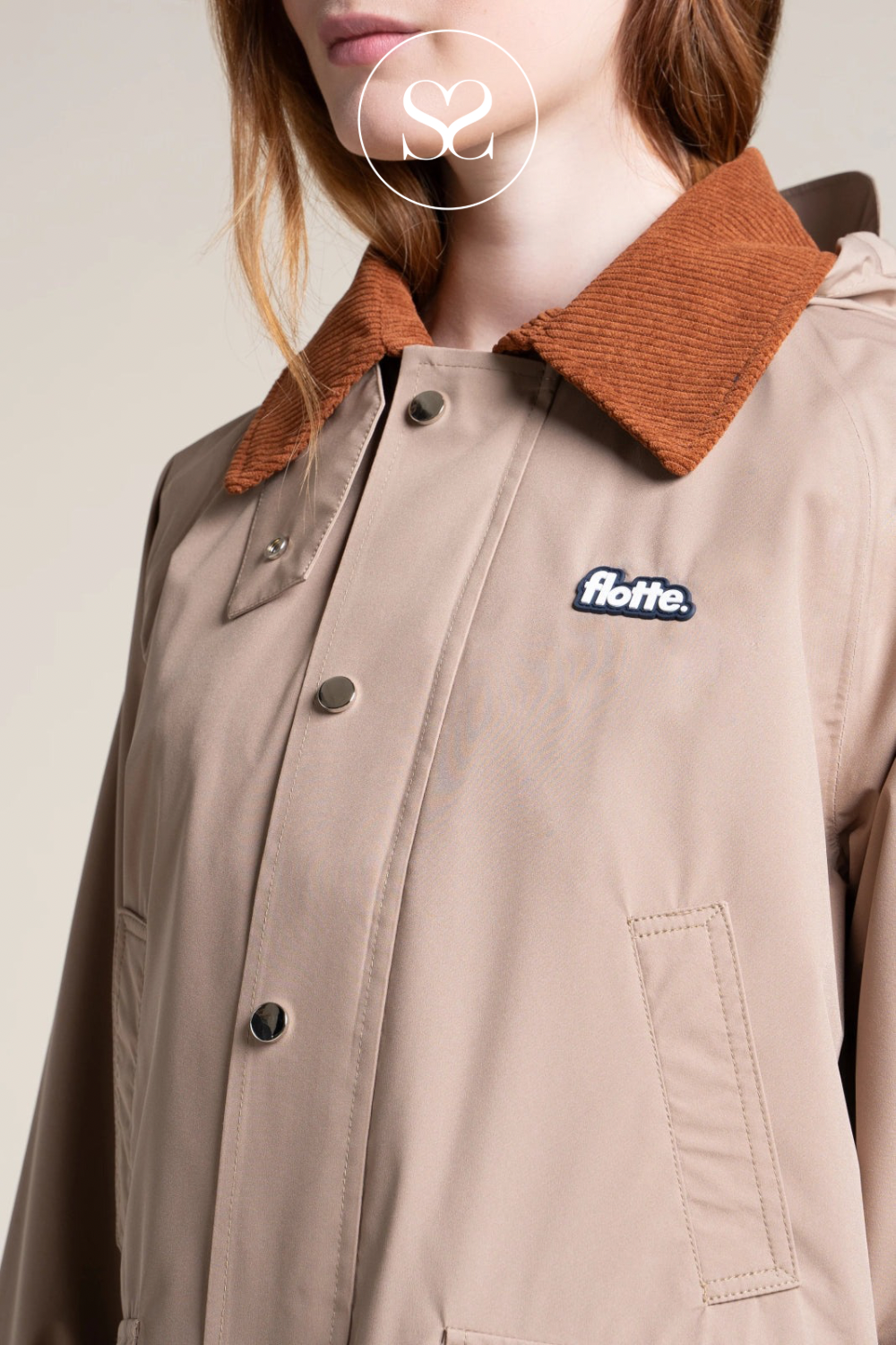 Flotte Camel Waterproof Short Parka Jacket - Archives Ireland