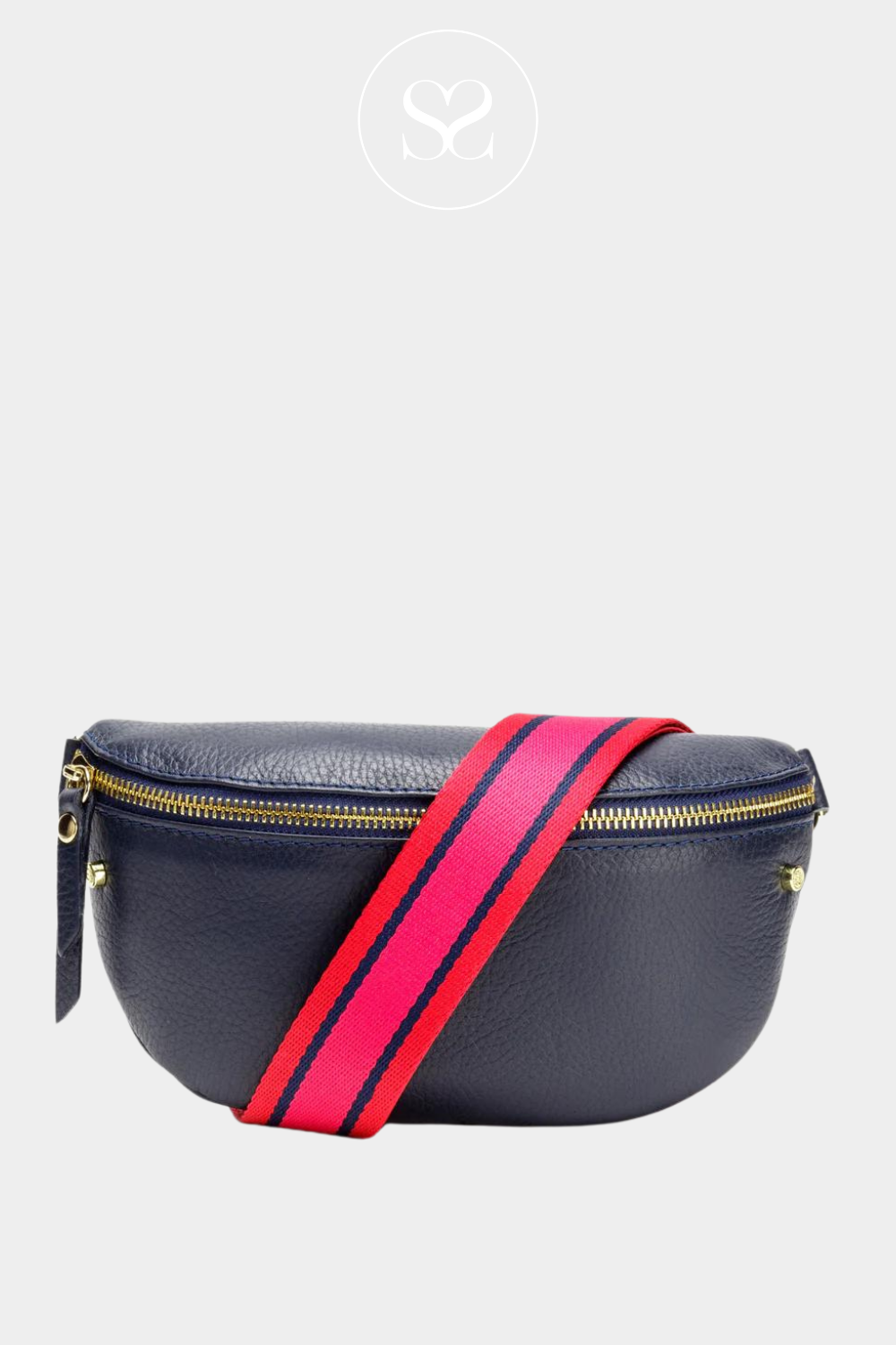 ELIE BEAUMONT FUSCHIA RED CROSSBODY BAG STRAP