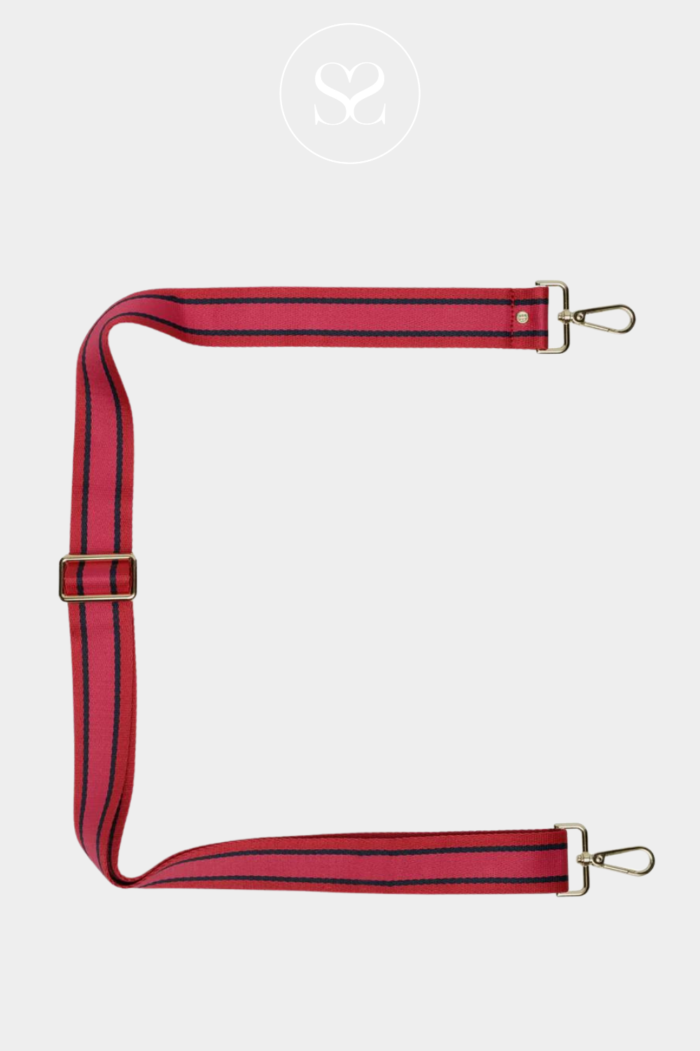 ELIE BEAUMONT FUSCHIA RED CROSSBODY BAG STRAP