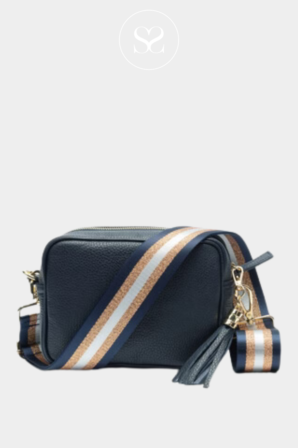 ELIE BEAUMONT NAVY LEATHER CROSSBODY BAGS IRELAND