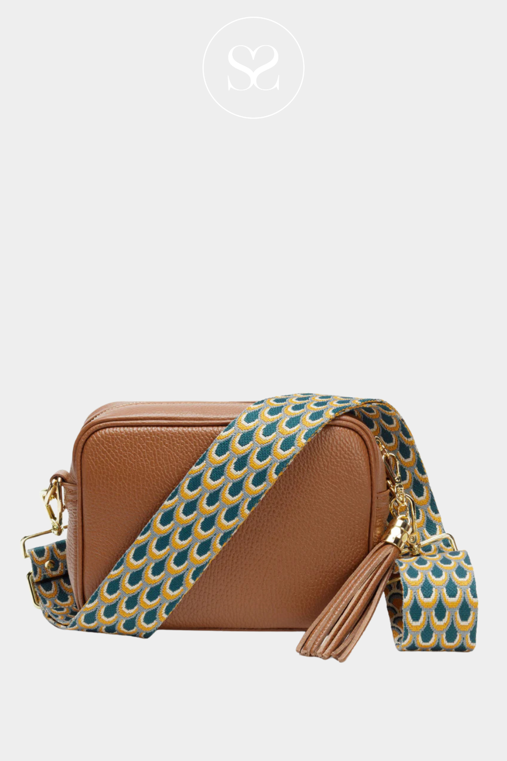 Patterned textile crossbody strap from Elie beaumont