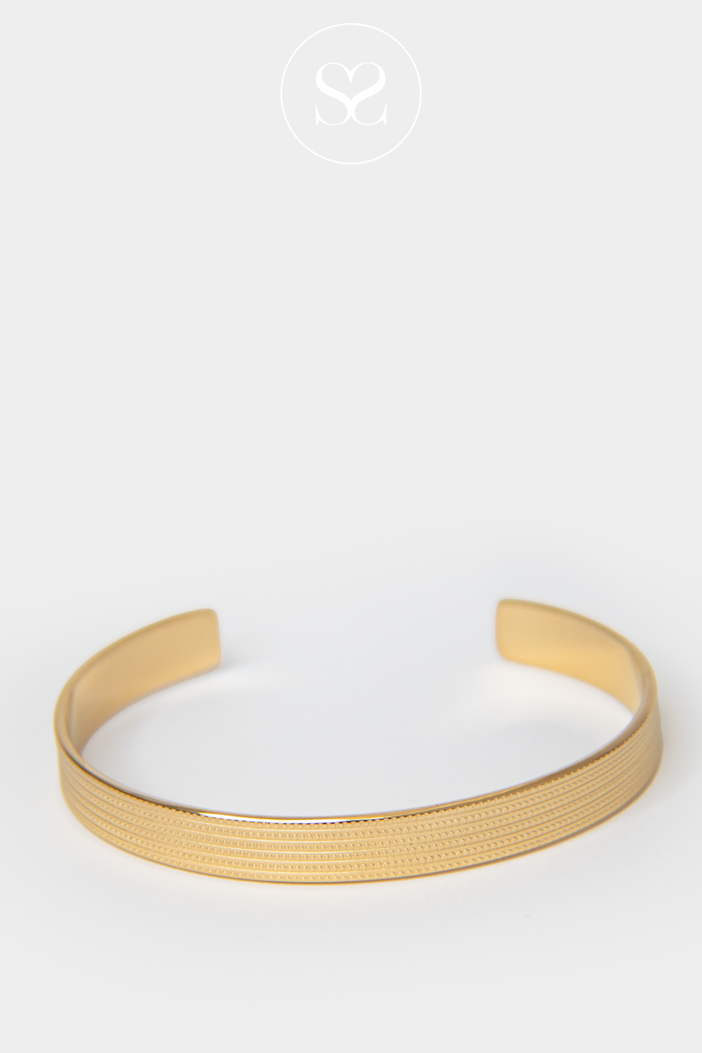 EMMY 01 GOLD ENCRUSTED SIMPLE BANGLE BRACELET