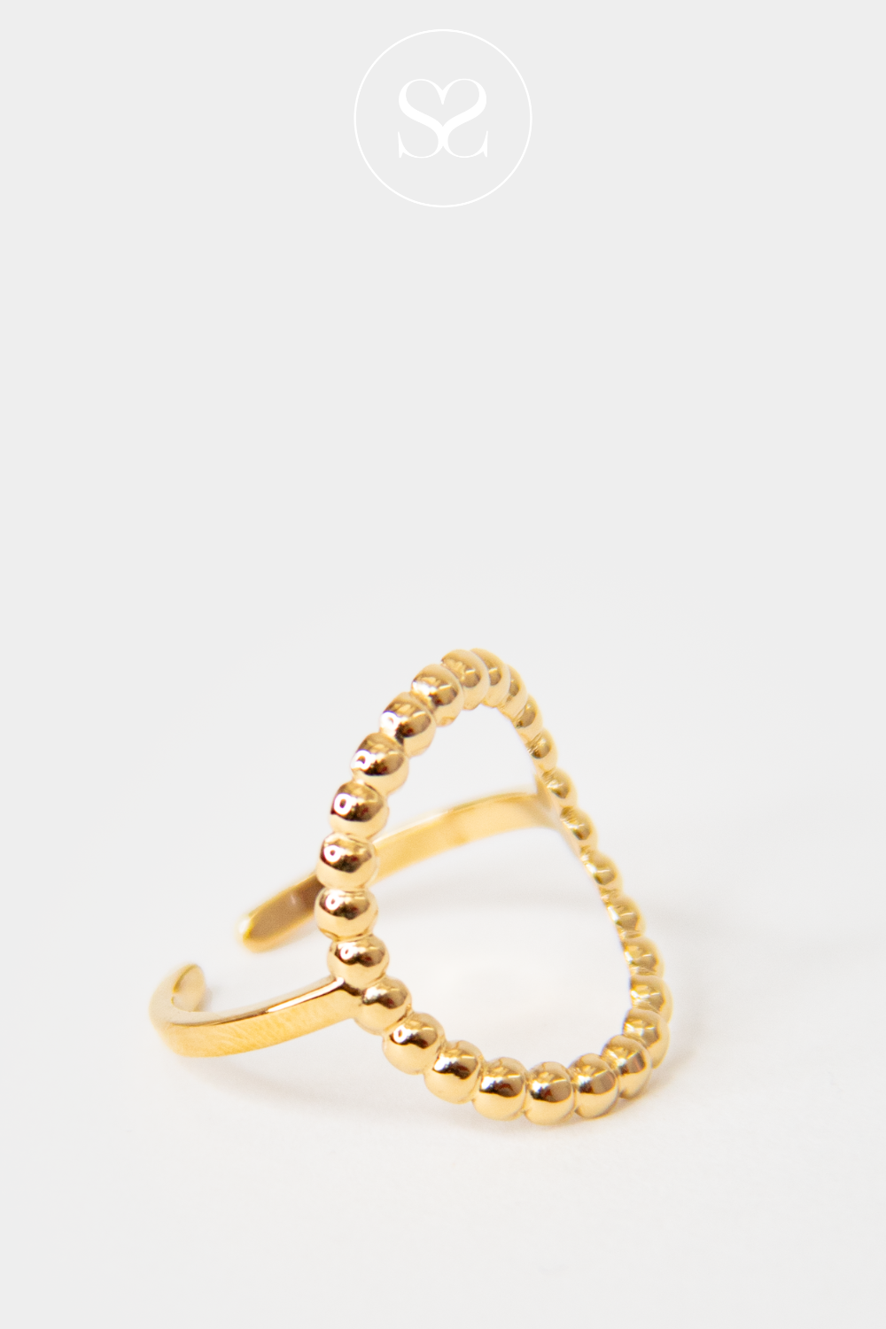 GOLD CIRCLE ADJUSTABLE RING