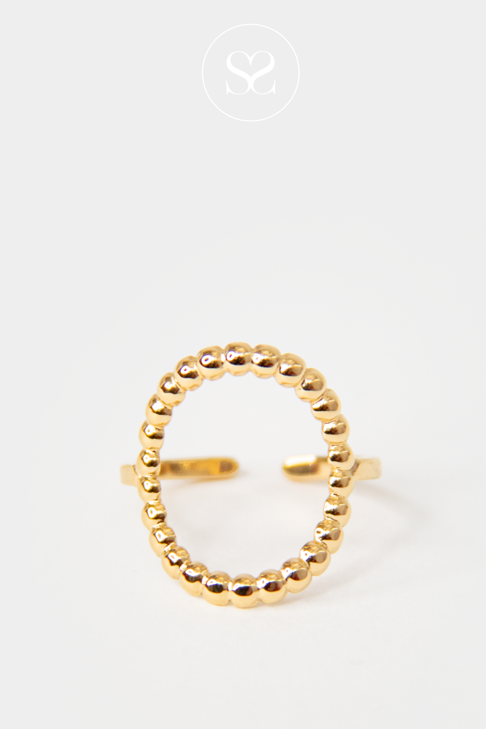 GOLD CIRCLE ADJUSTABLE RING