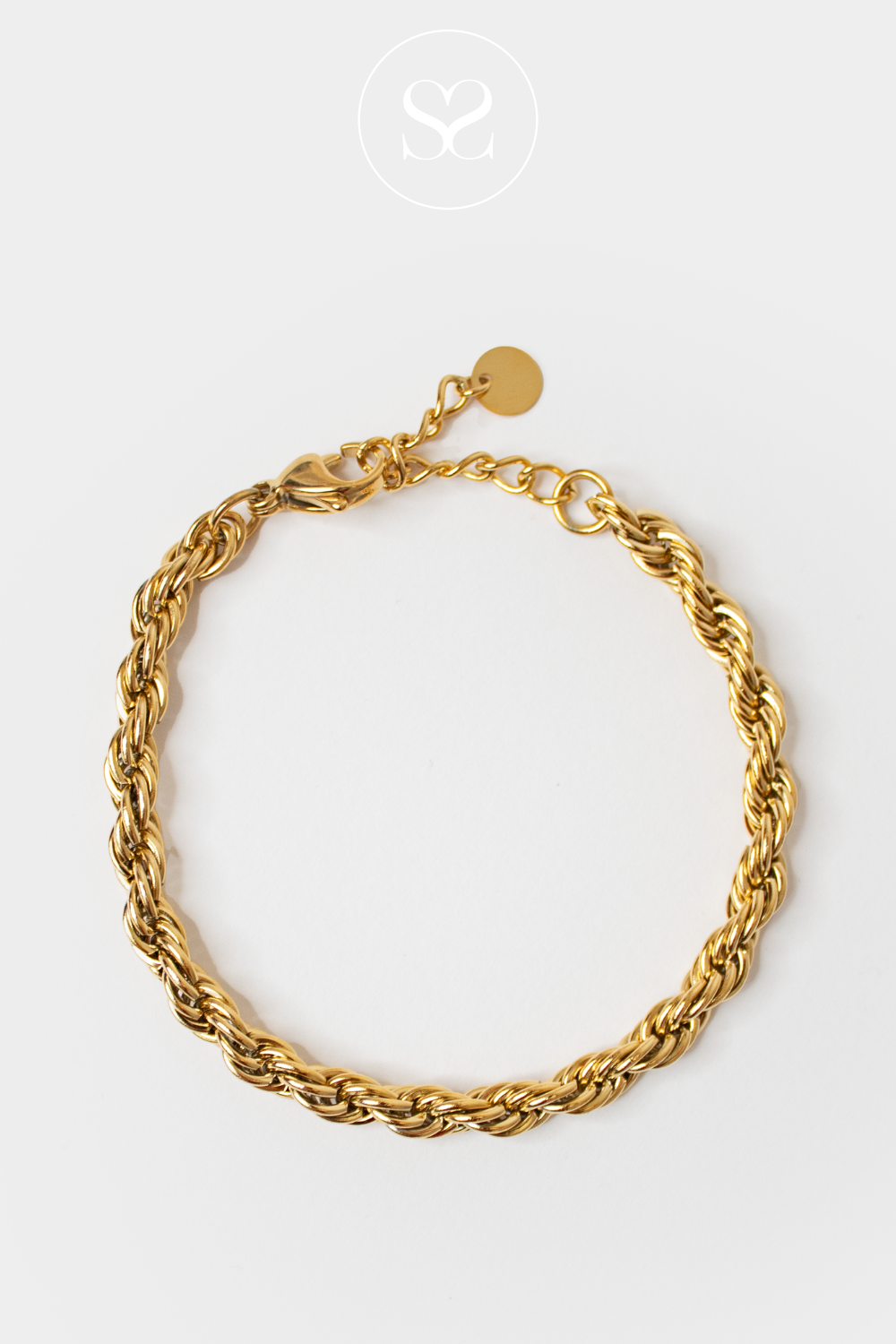 EMMY 05M GOLD ROPE TWISTED BRACELET