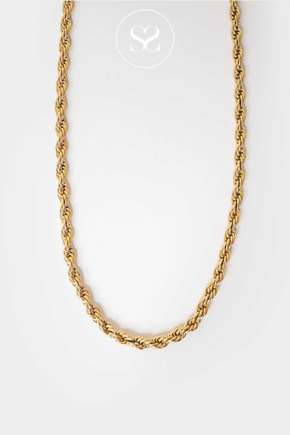 EMMY 05M GOLD TWIST ROPE NECKLACE