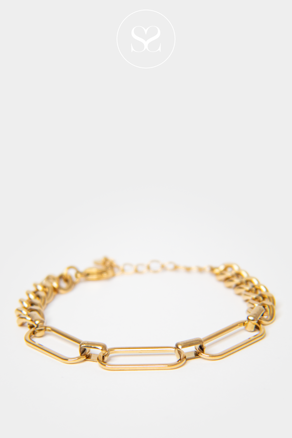 EMMY 07 GOLD CHAIN LINK BRACELET