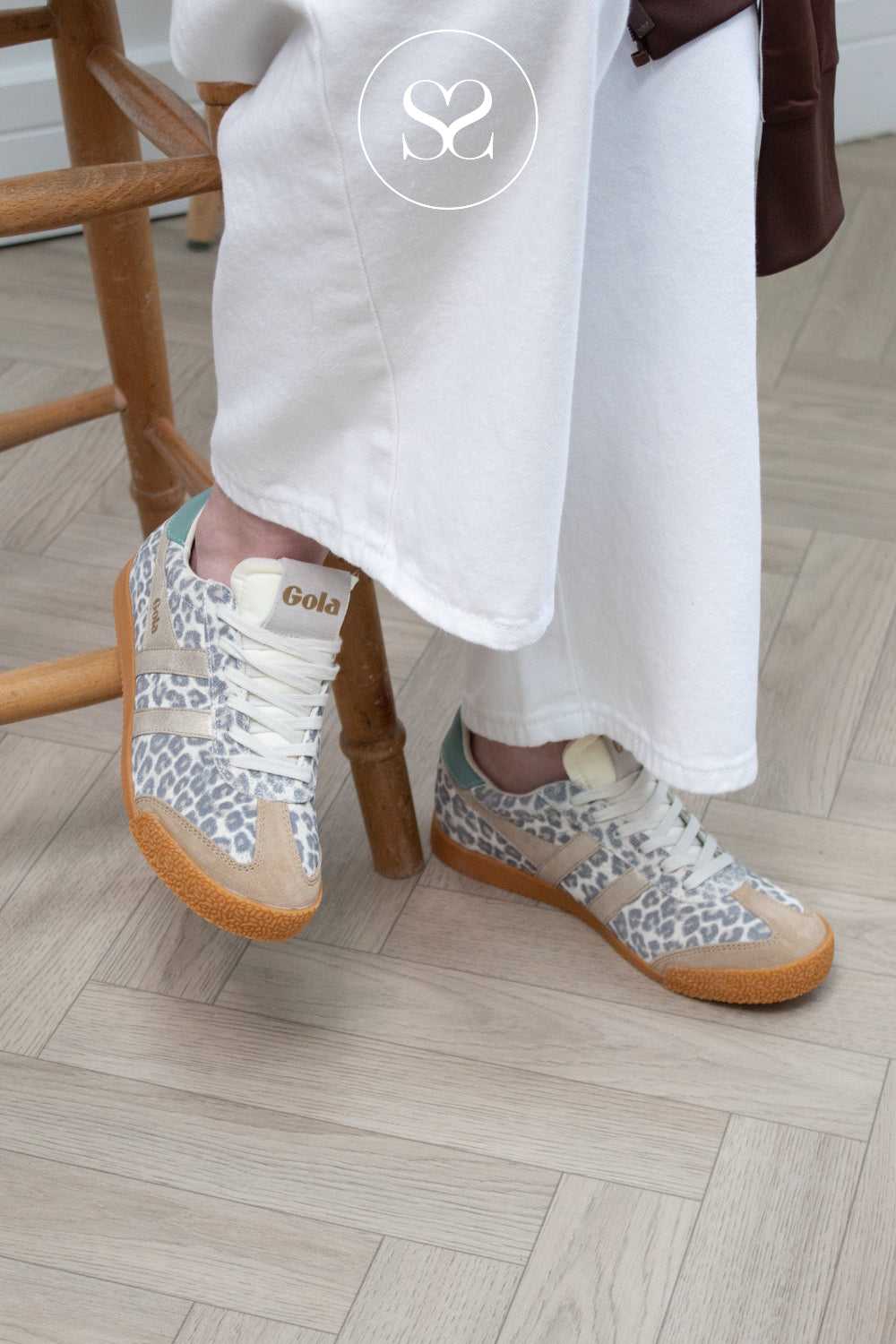 GOLA Leopard Print Retro Trainers - Elan Safari