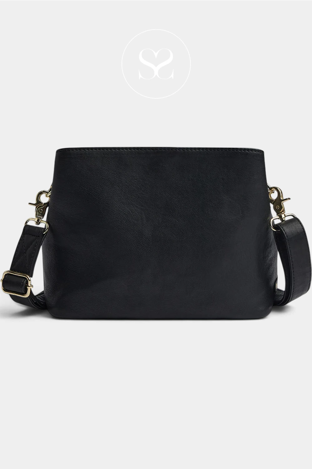 Depeche Black Leather Crossbody Bag — 17266 - ireland