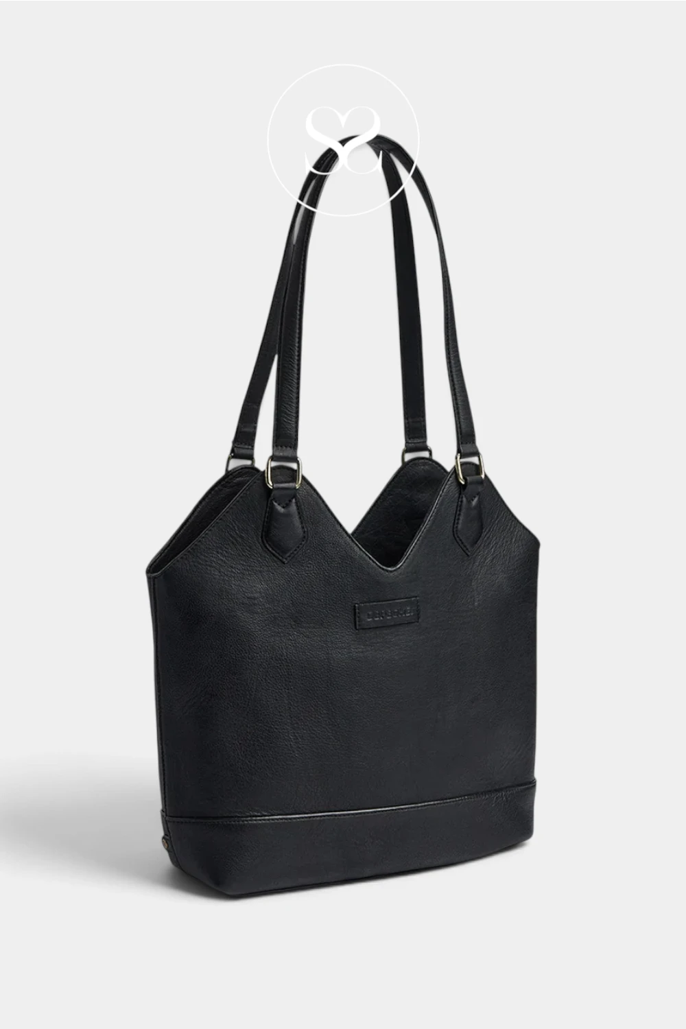 Depeche Black Leather Handbag -17260 for women _ireland