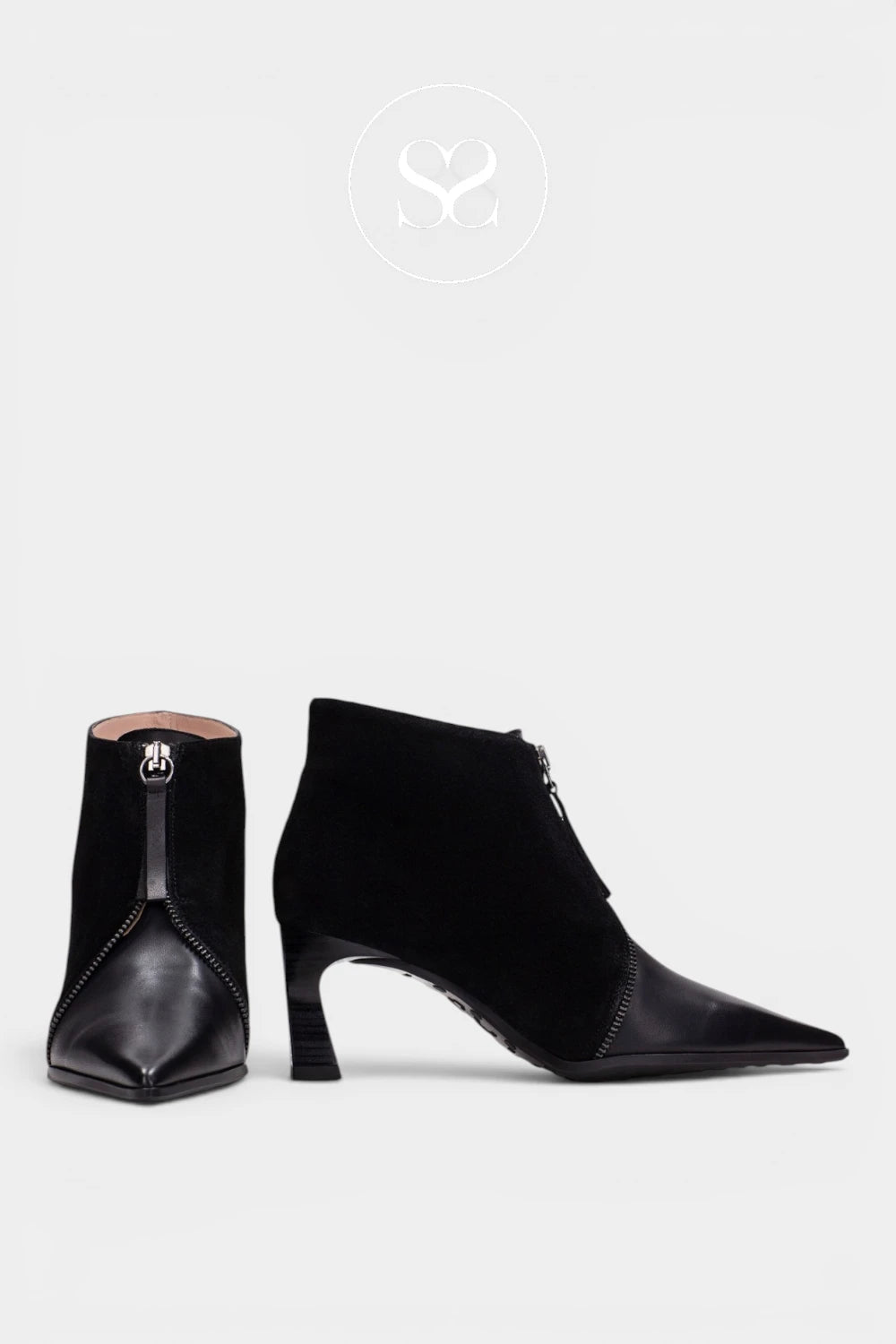 Hispanitas Black Pointed Toe Ankle Boots HI264959 for Women - Ireland