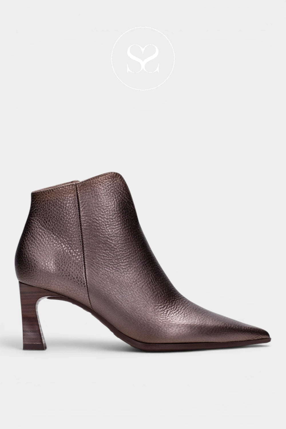 Hispanitas Pewter Pointed Toe Ankle Boots HI265076 for Women - Ireland