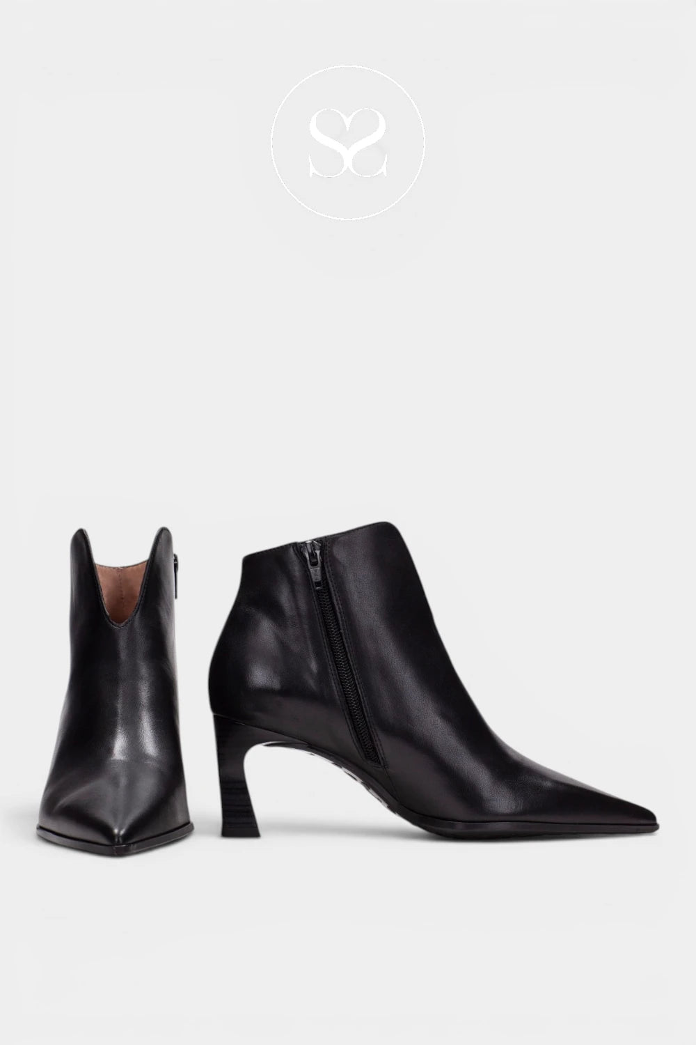 Hispanitas Black Pointed Toe Ankle Boots HI265076 for Women - Ireland
