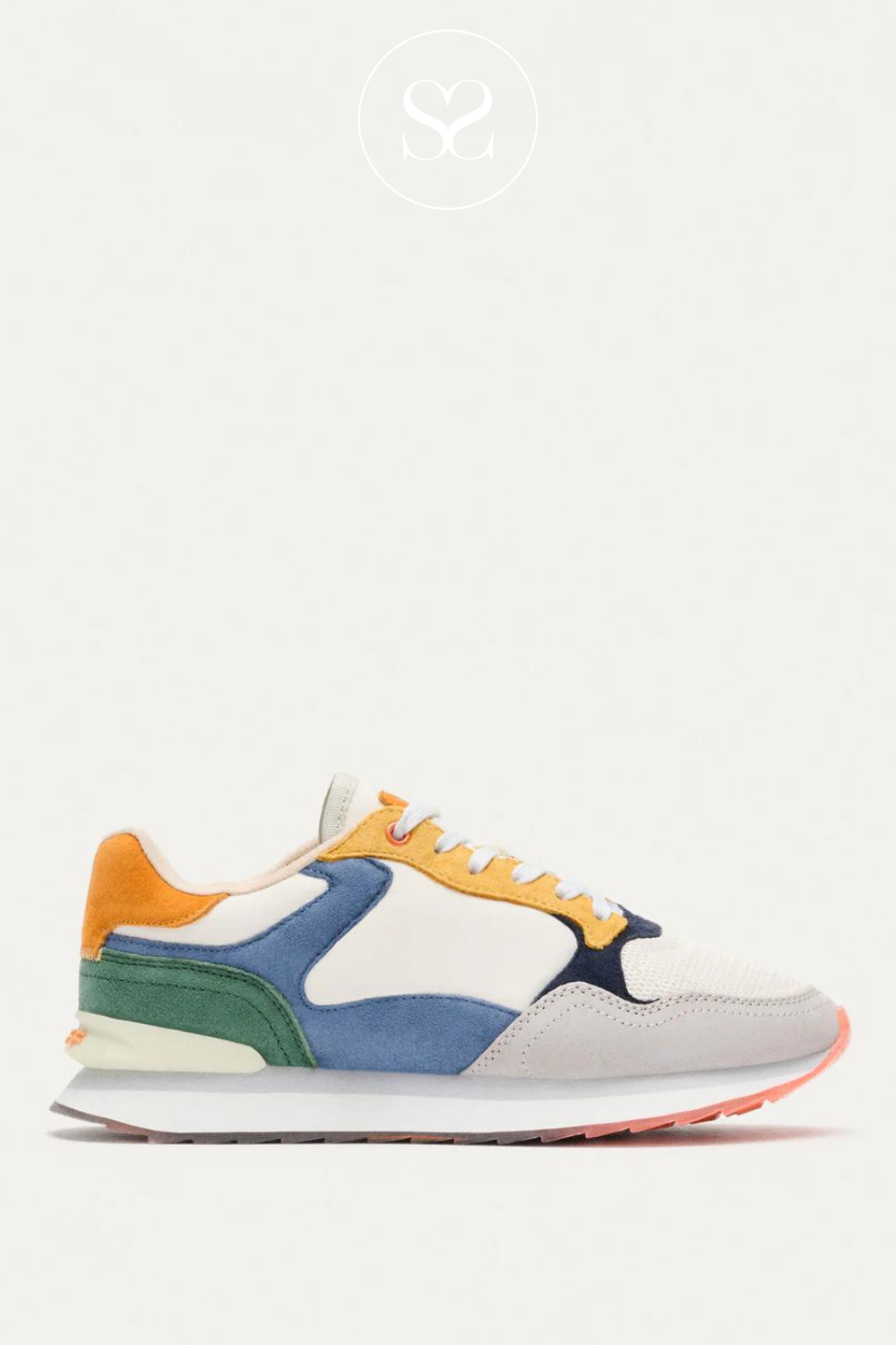 HOFF BANGKOK COLOURFUL TRAINERS WITH WHITE LACES, HOFF LOGO ON THE HEEL AND A CUSHIONED INSOLE