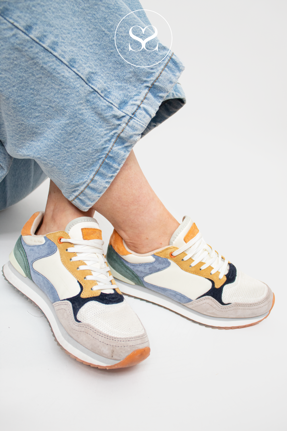 HOFF BANGKOK COLOURFUL TRAINERS WITH WHITE LACES, HOFF LOGO ON THE HEEL AND A CUSHIONED INSOLE