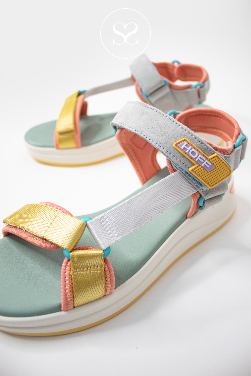 COLOURFUL HOFF SANDLAS FOR WOMEN