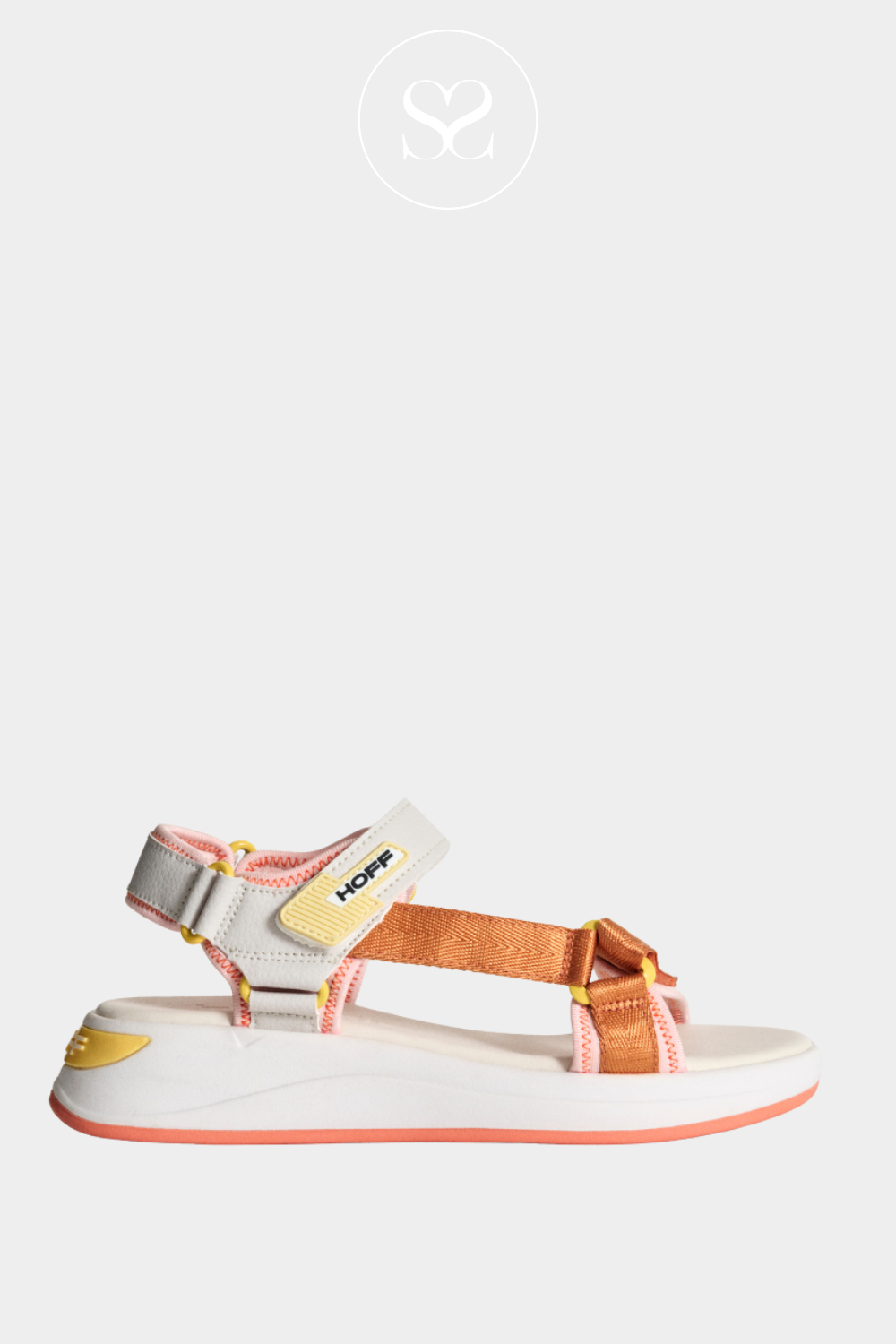 HOFF SAMANA MULTI COLOURED WALKING SANDALS WITH VELCRO ANKLE STRAP