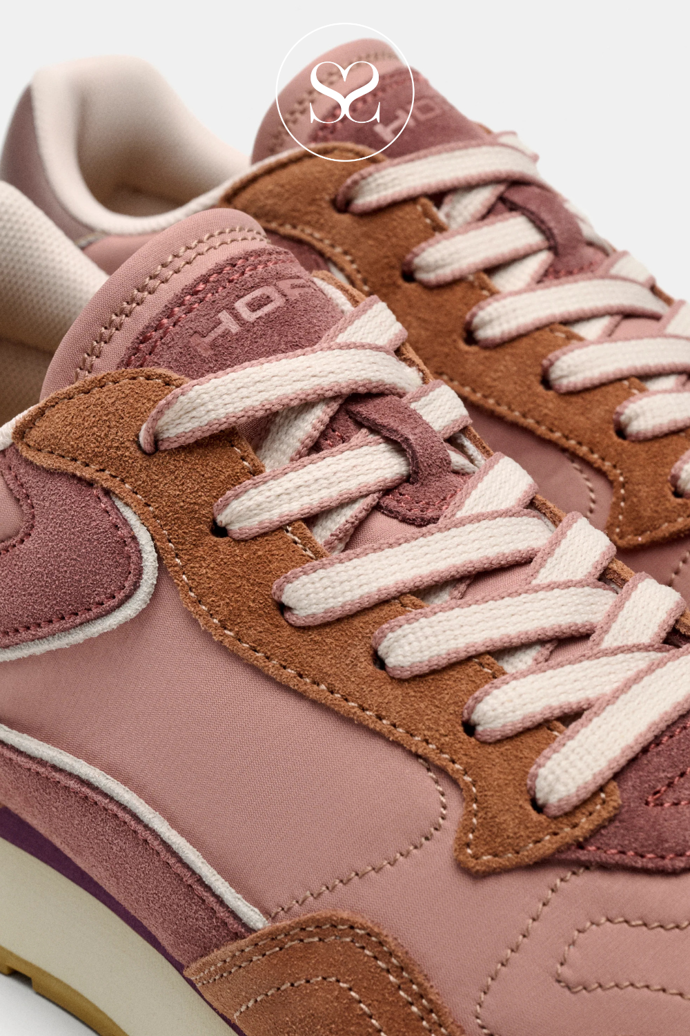 Hoff sneakers. Colourful sporty style runners with laces and memory foam insole. Perfect for walking.