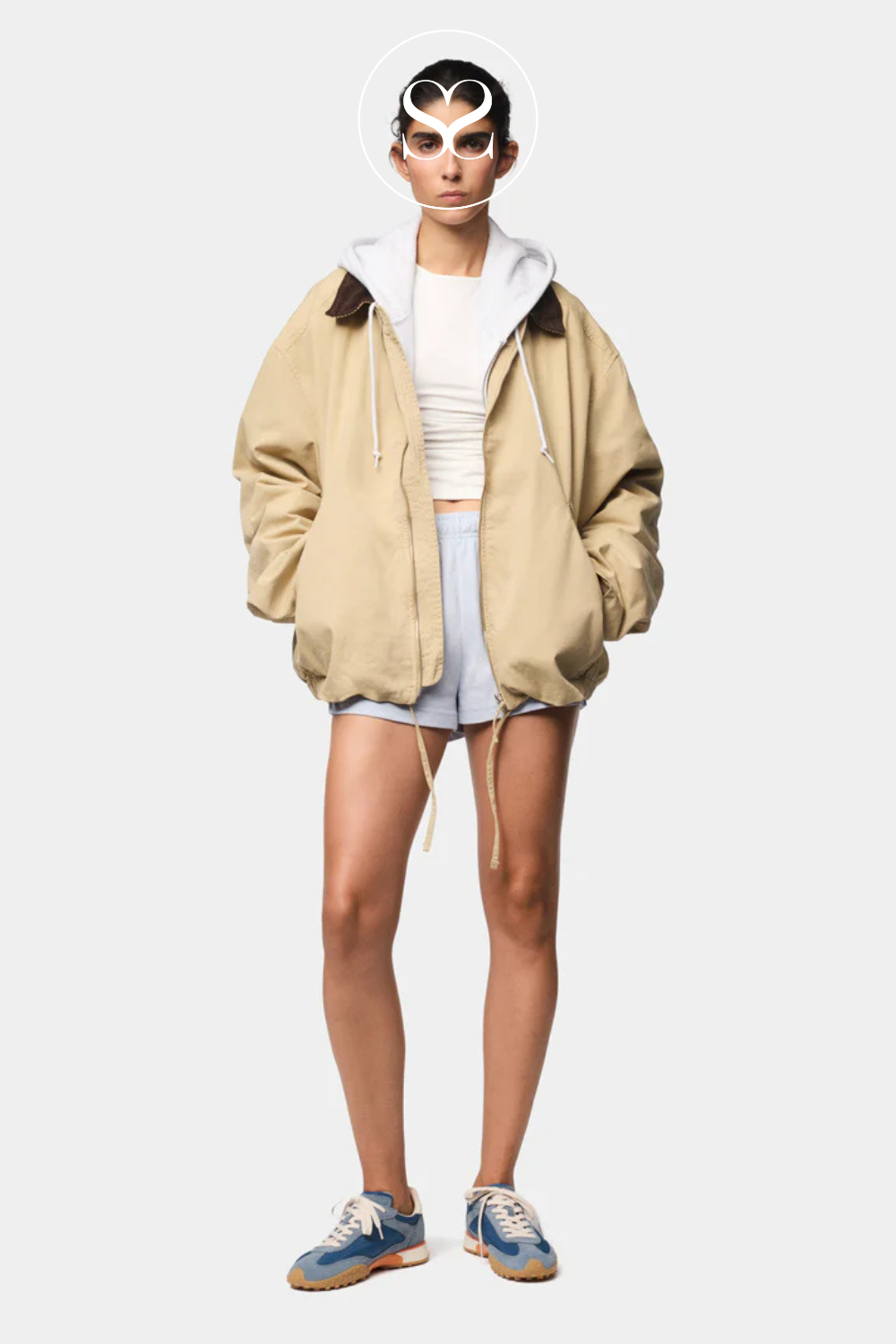 Hoff blue suede toe trainers with interchangeable laces and removable memory foam insole. Fashion shoe with retro vibes. Colourful shoe.